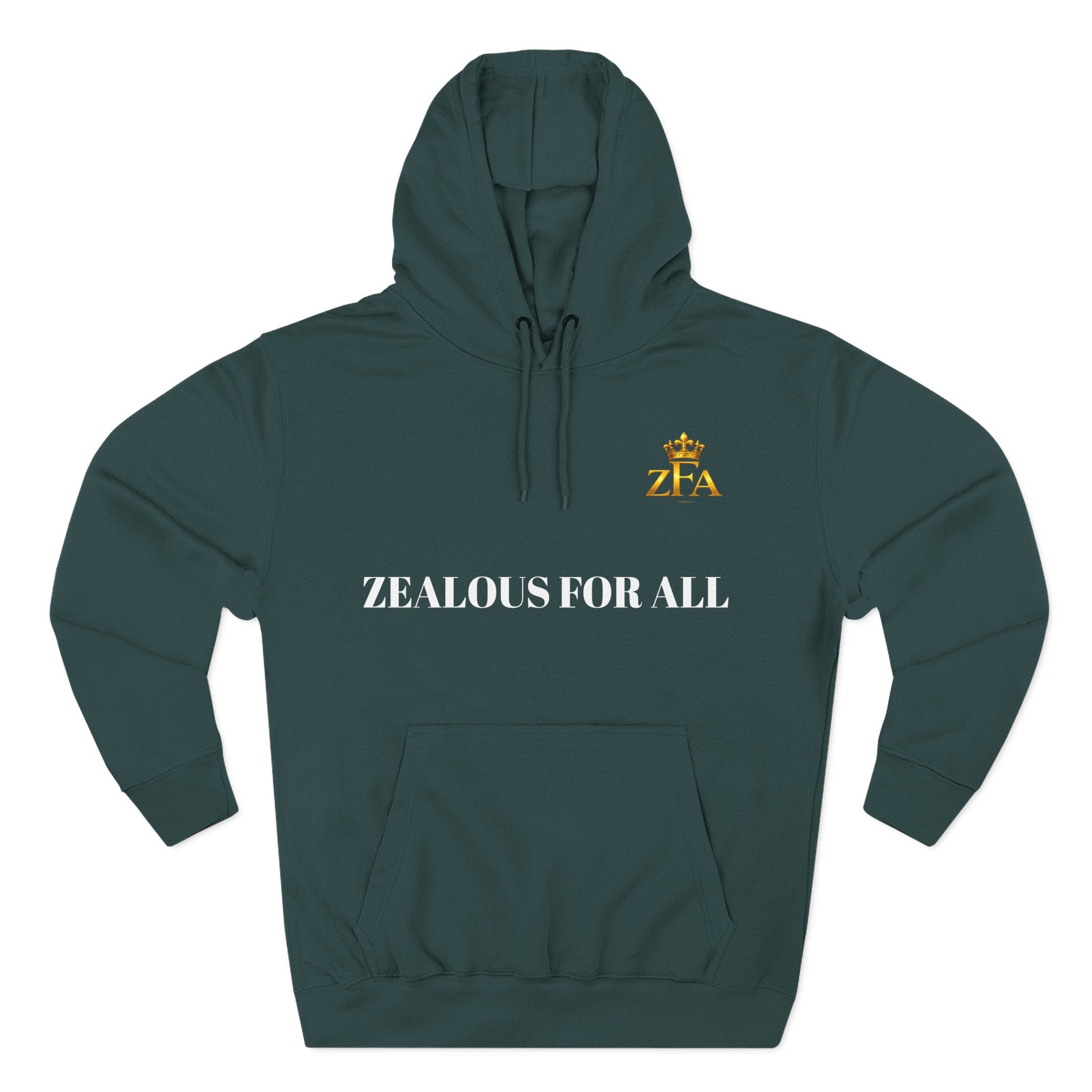 ZFA Premium Hoodie (White Words) Printify