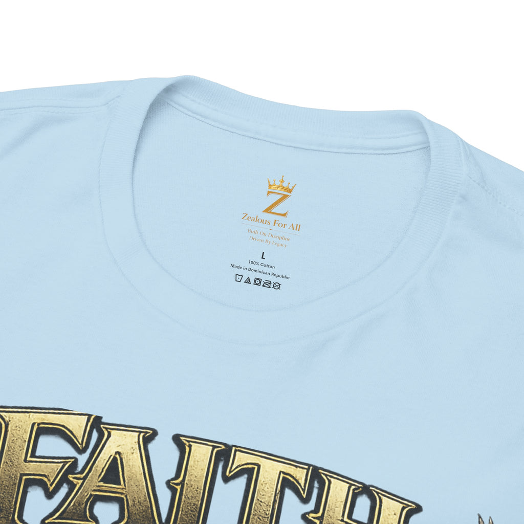 Adult Faith Prevails Anchor T-Shirt (Gold Anchor) Printify