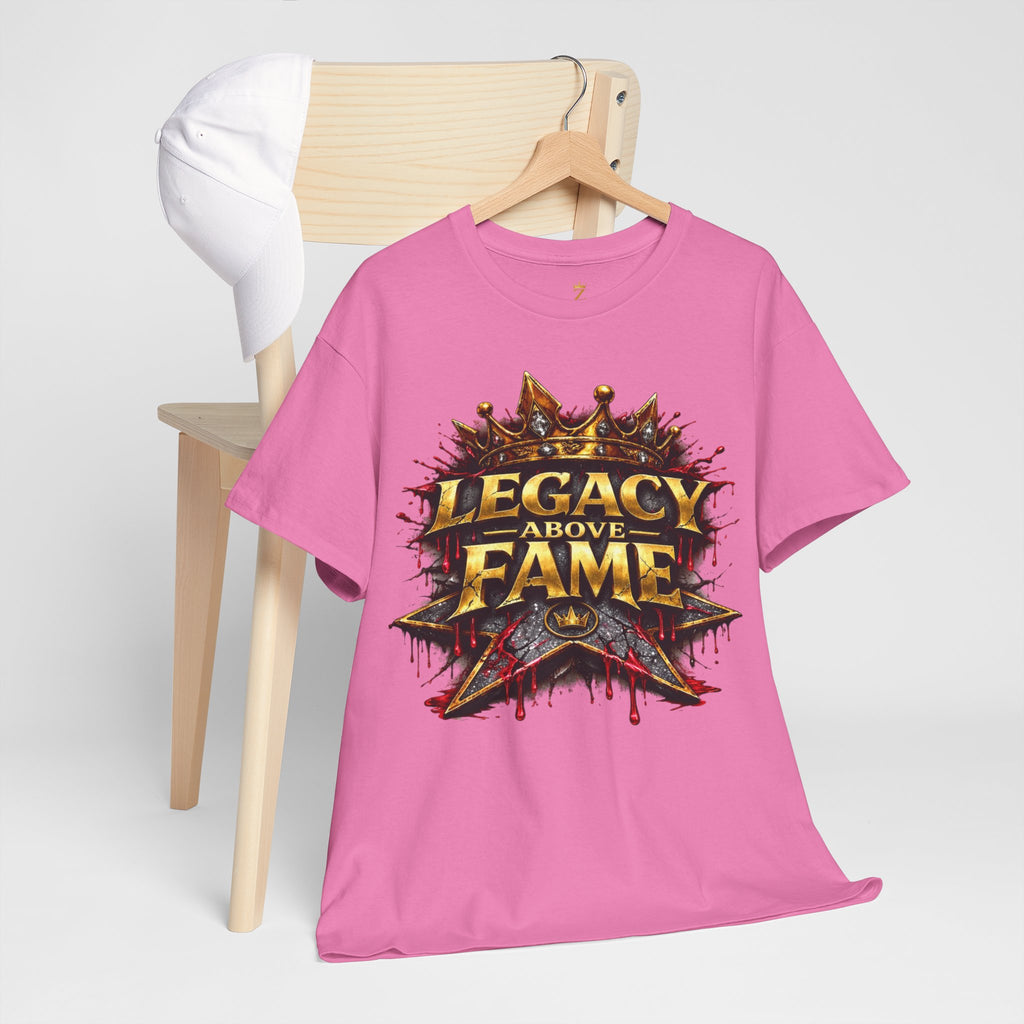 Adult Legacy Above Fame Graphic T-Shirt (Red Drip) - Zealous For All