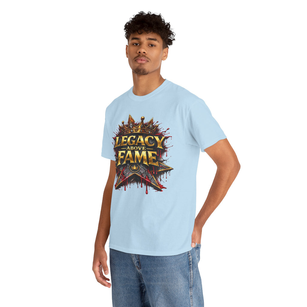 Adult Legacy Above Fame Graphic T-Shirt (Red Drip) - Zealous For All