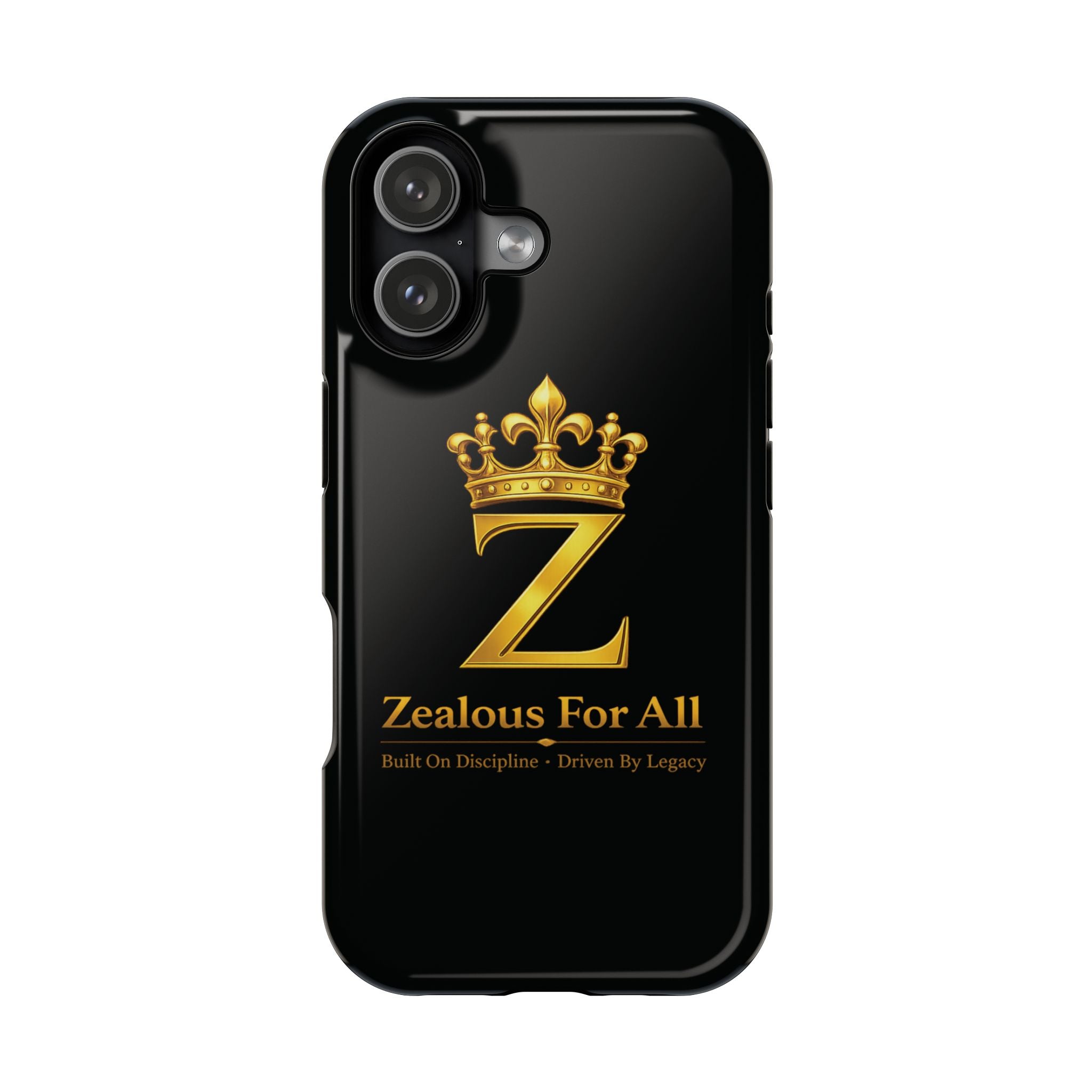 ZFA Phone Case  — "Zealous For All" Gold Crown Impact-Resistant Case Printify