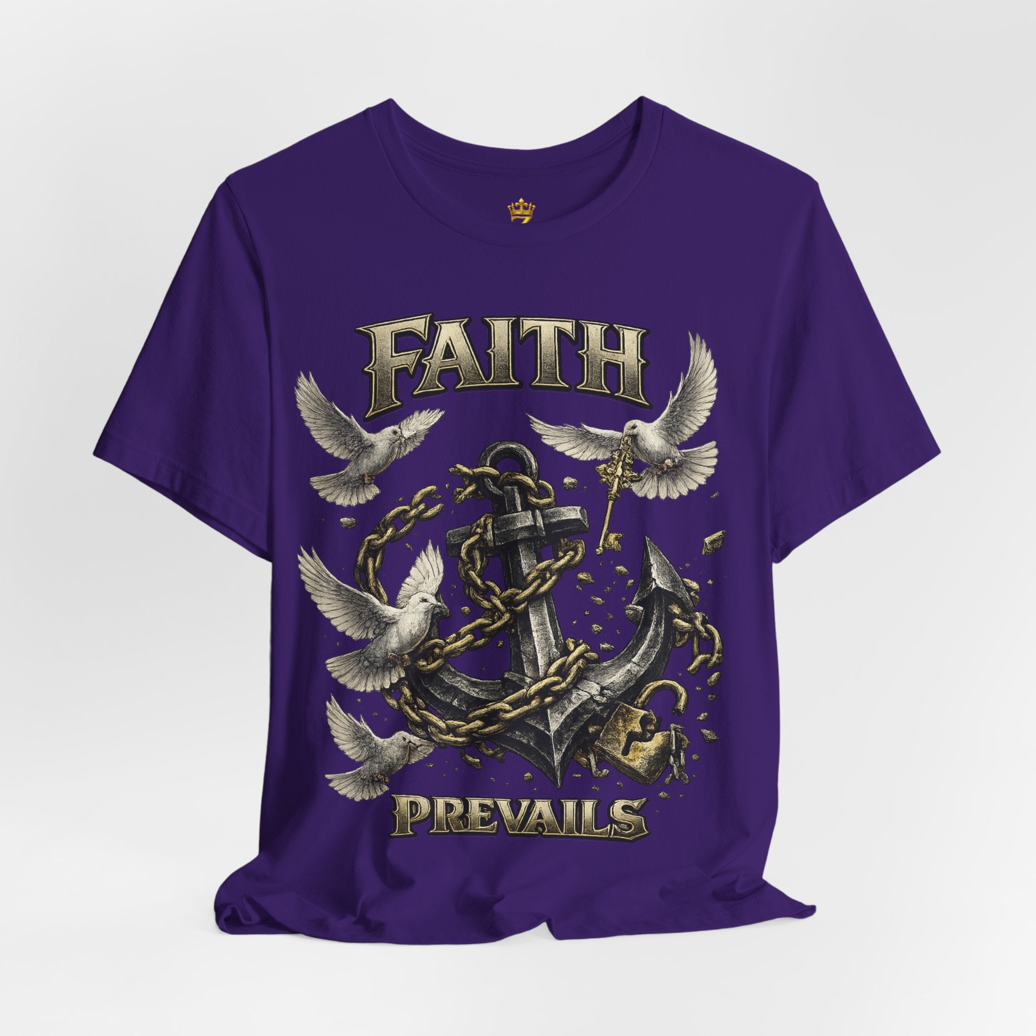 Faith Prevails T‑Shirt (Black Anchor) Printify