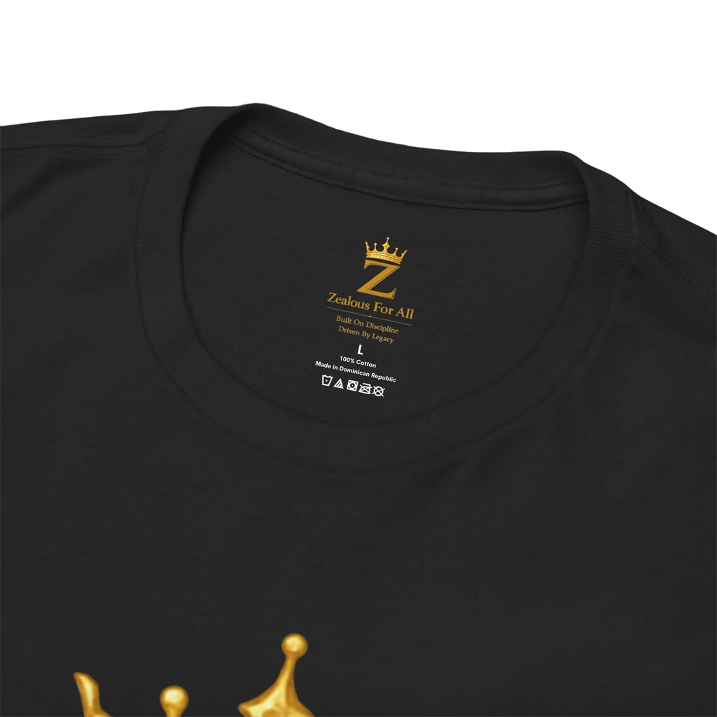 Unisex Zealous For All T-Shirt (Gold Logo (with Back logo) T-shirt) Printify