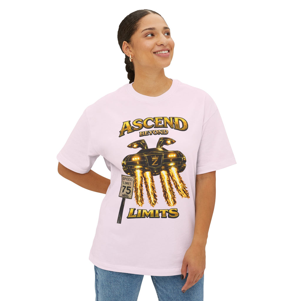 COMING SOON... Adult *Oversized* Ascend Beyond Limits Graphic Tee (Gold) Printify