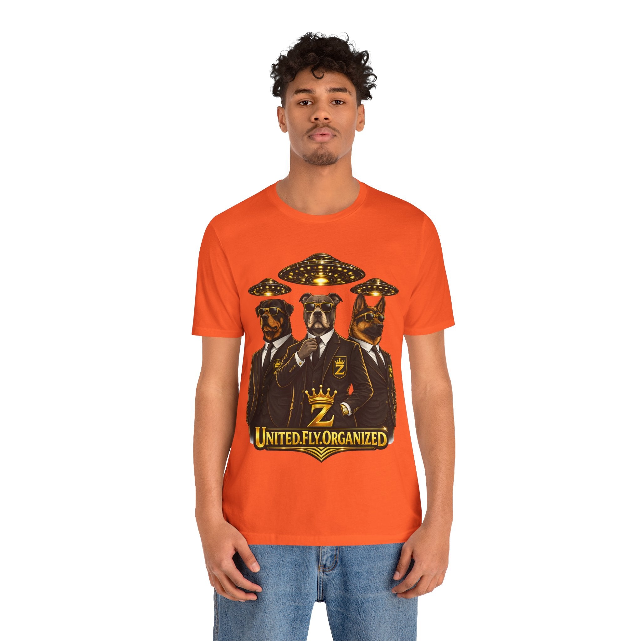 COMING SOON... United. Fly. Organized. Graphic Tee (Gold) Printify