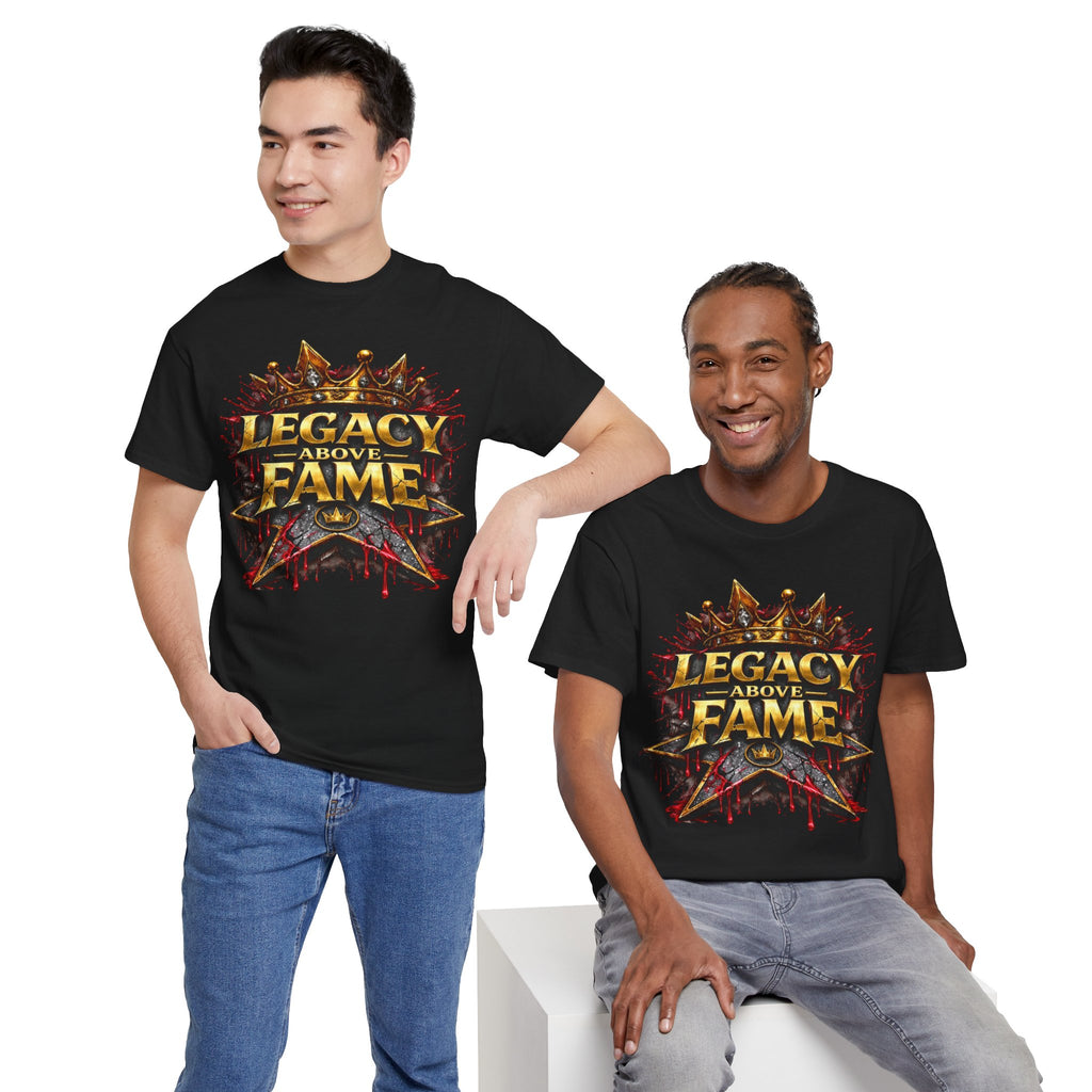 Adult Legacy Above Fame Graphic T-Shirt (Red Drip) - Zealous For All