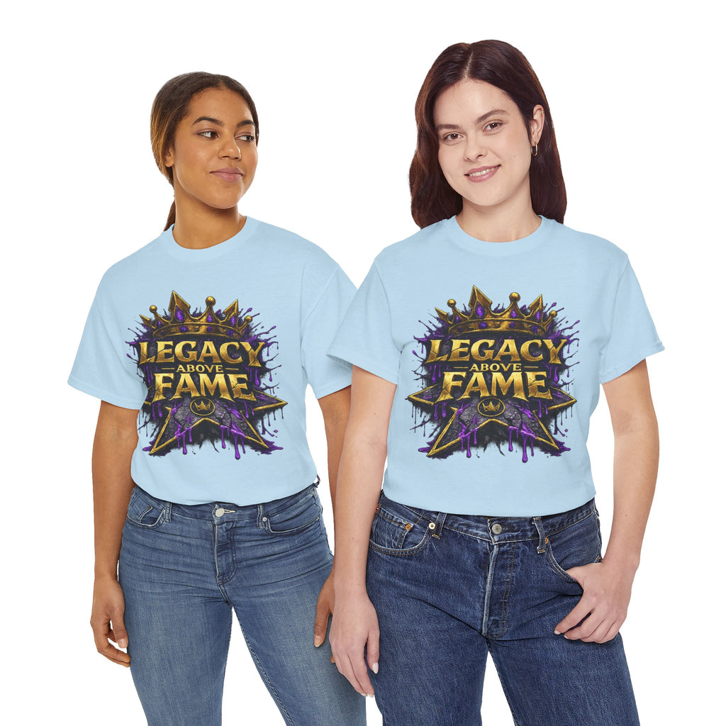 Adult Legacy Above Fame Graphic T-Shirt (Purple Drip) - Zealous For All