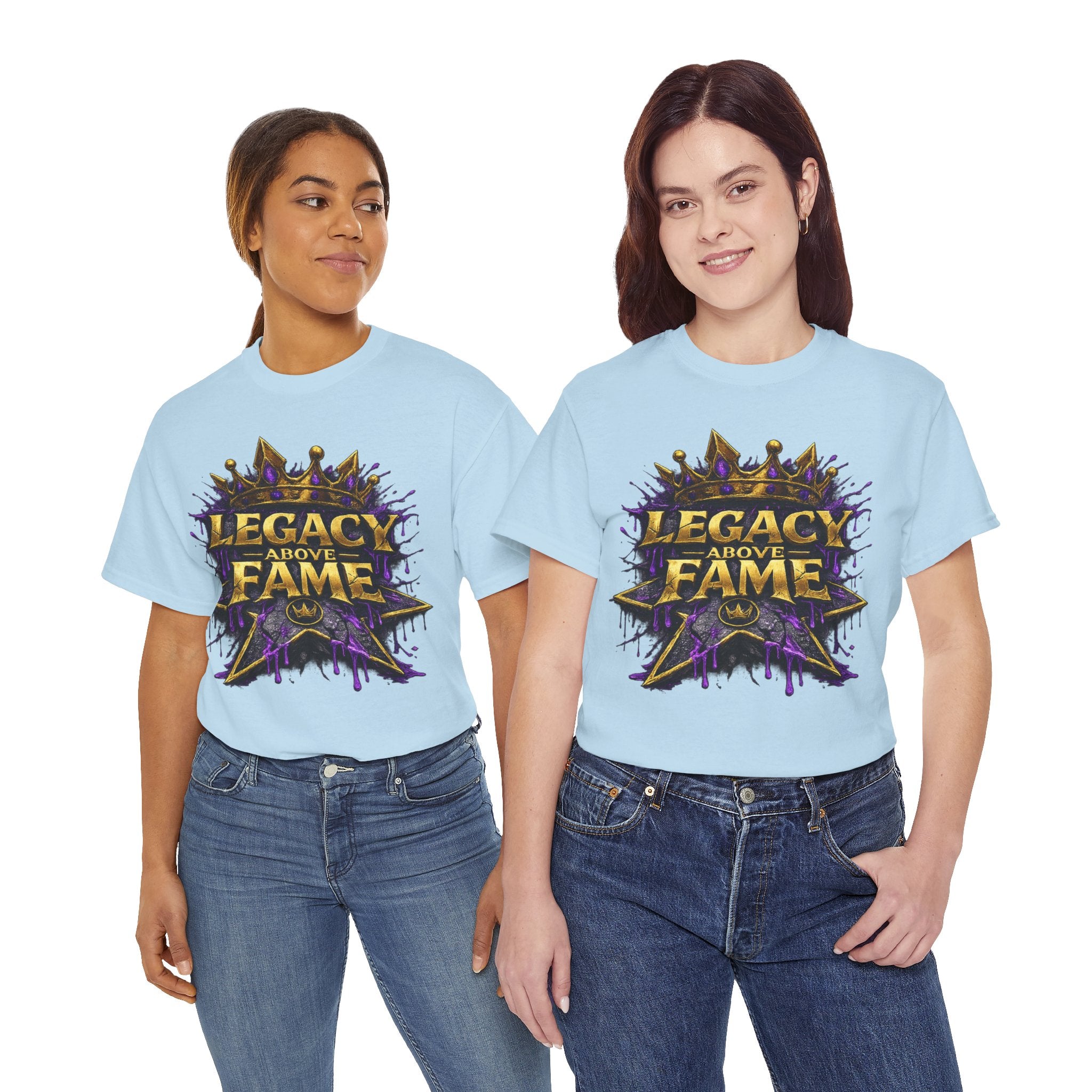 Adult Legacy Above Fame Graphic T-Shirt (Purple Drip) - Zealous For All