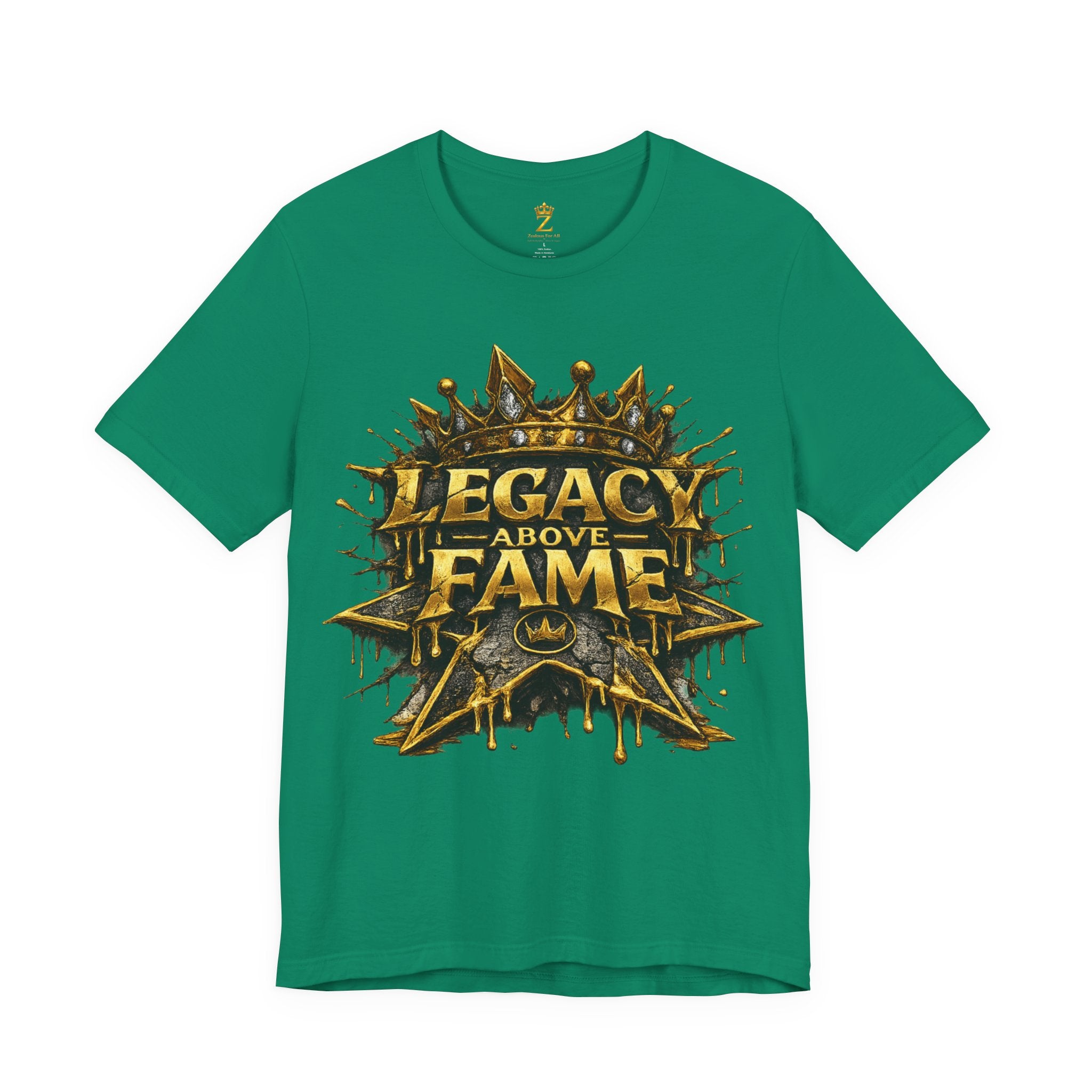 COMING SOON... Legacy Above Fame Graphic Tee (Gold Crown) Printify