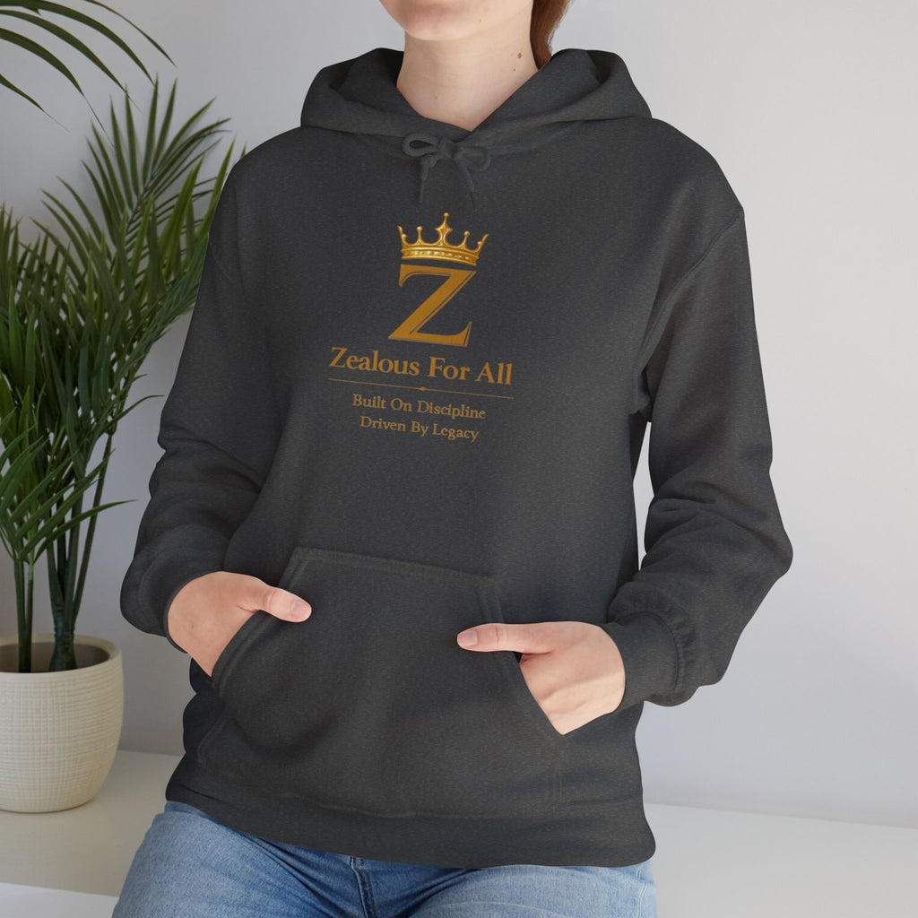 Zealous For All Hoodie — Gold Logo - Zealous For All