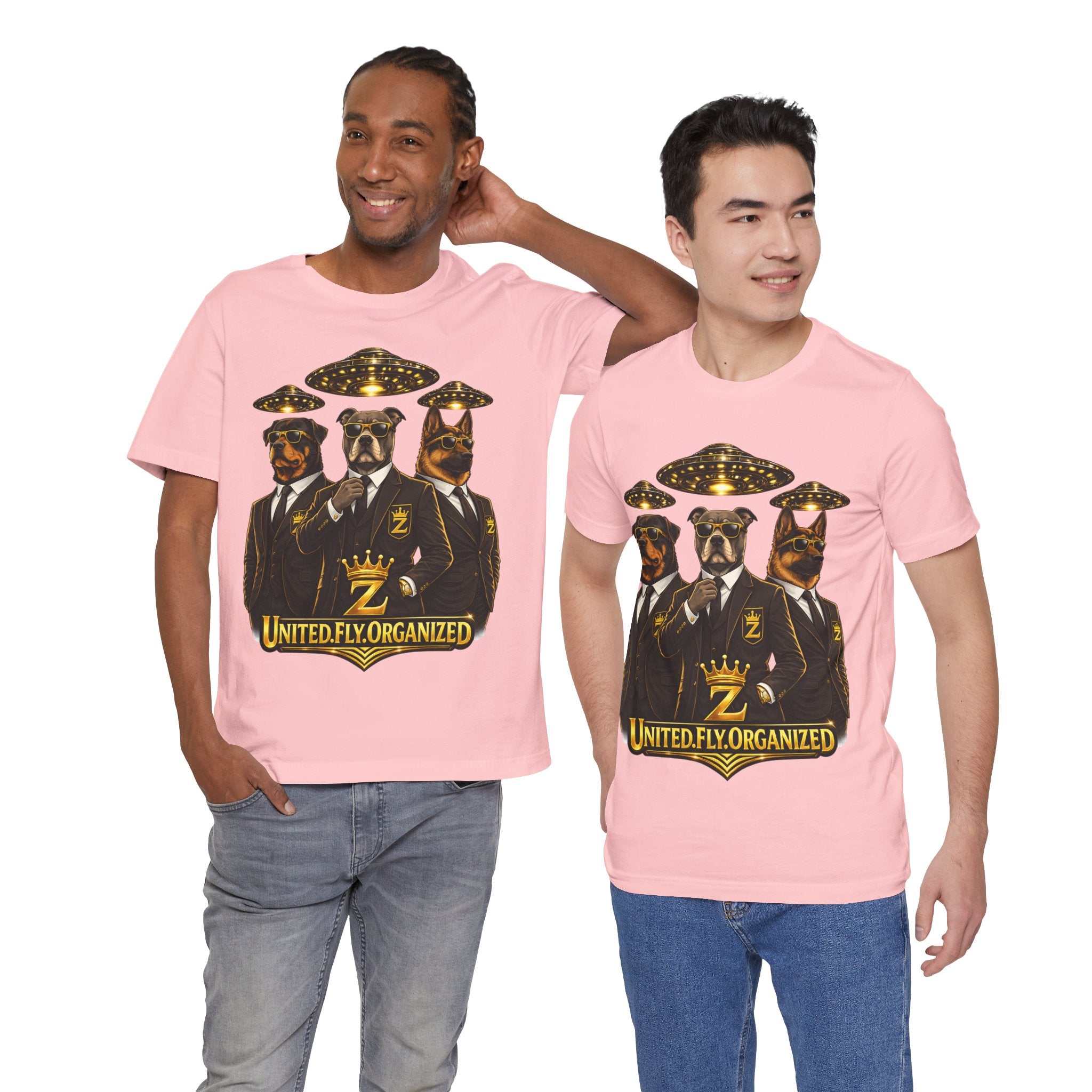 COMING SOON... United. Fly. Organized. Graphic Tee (Gold) Printify