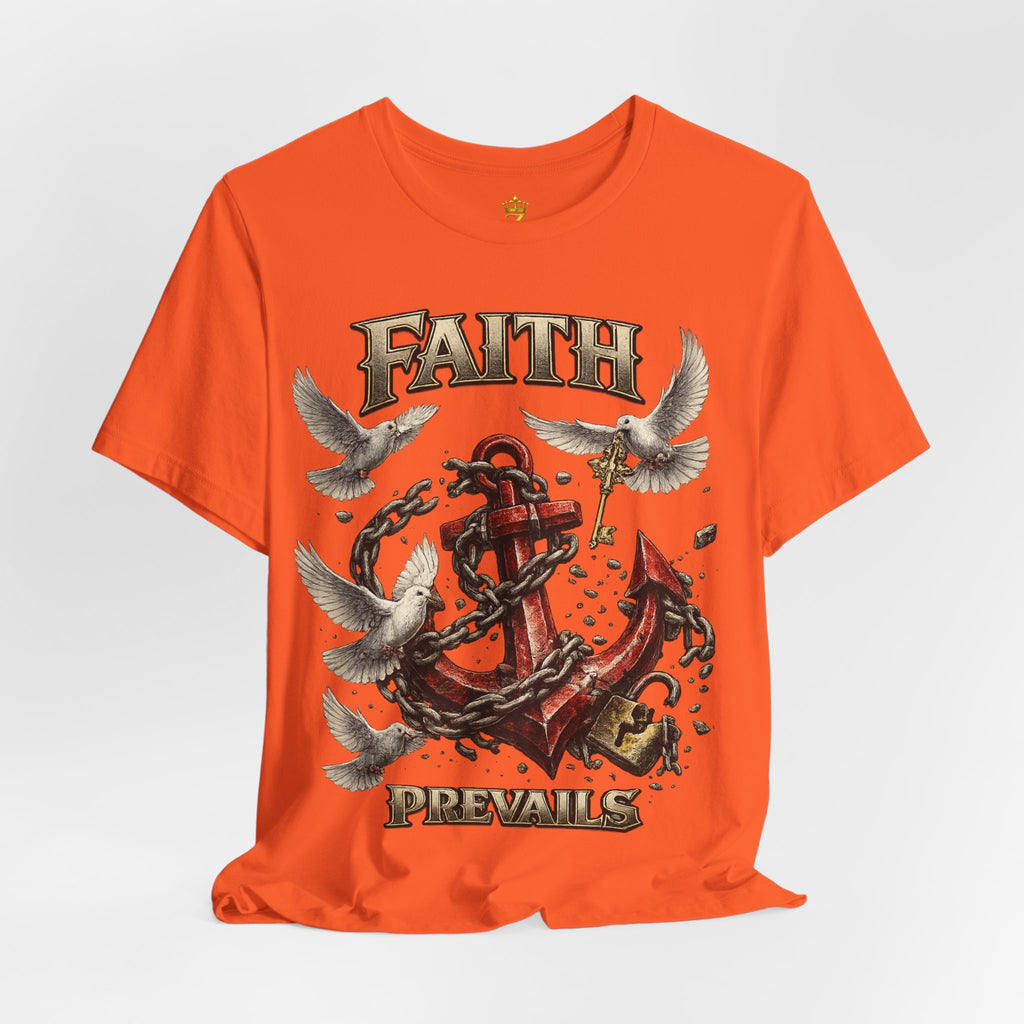 Faith Prevails T‑Shirt (Red Anchor) Printify