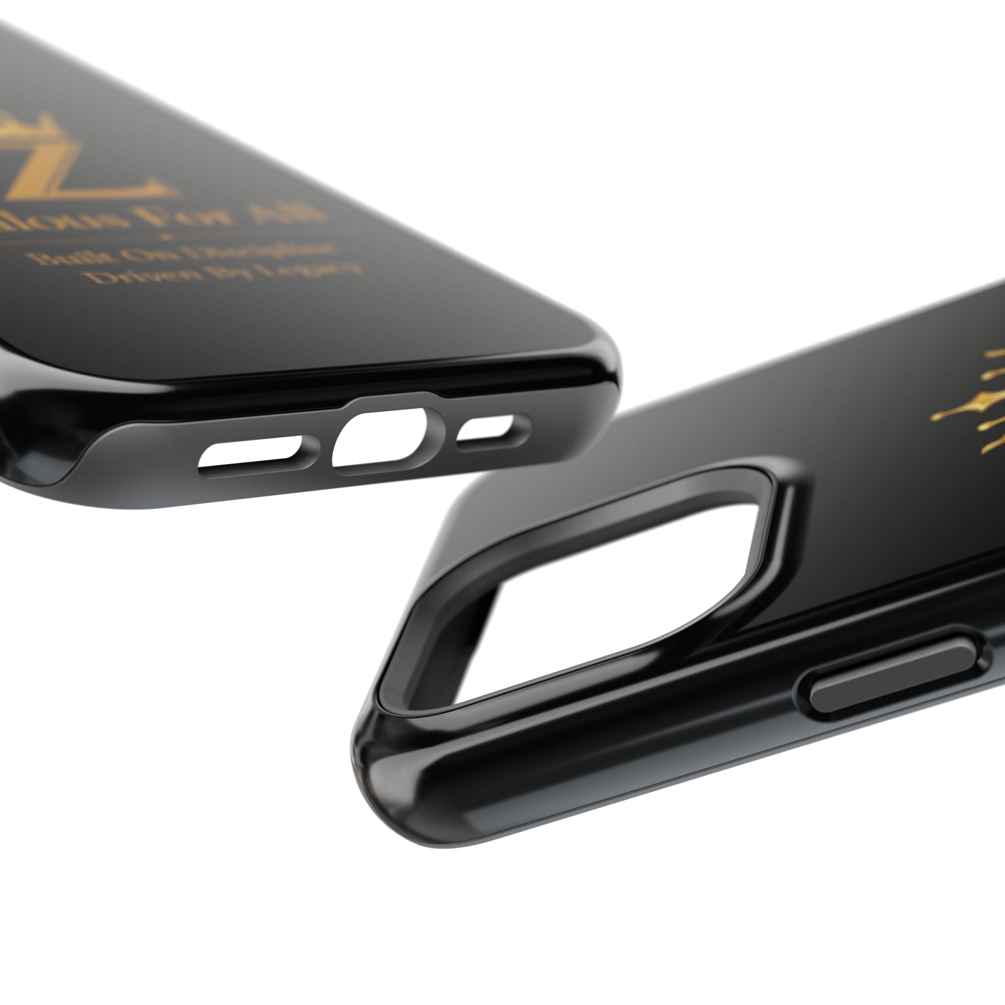 Phone Case — "Zealous For All" Gold Crown Impact-Resistant Case Printify