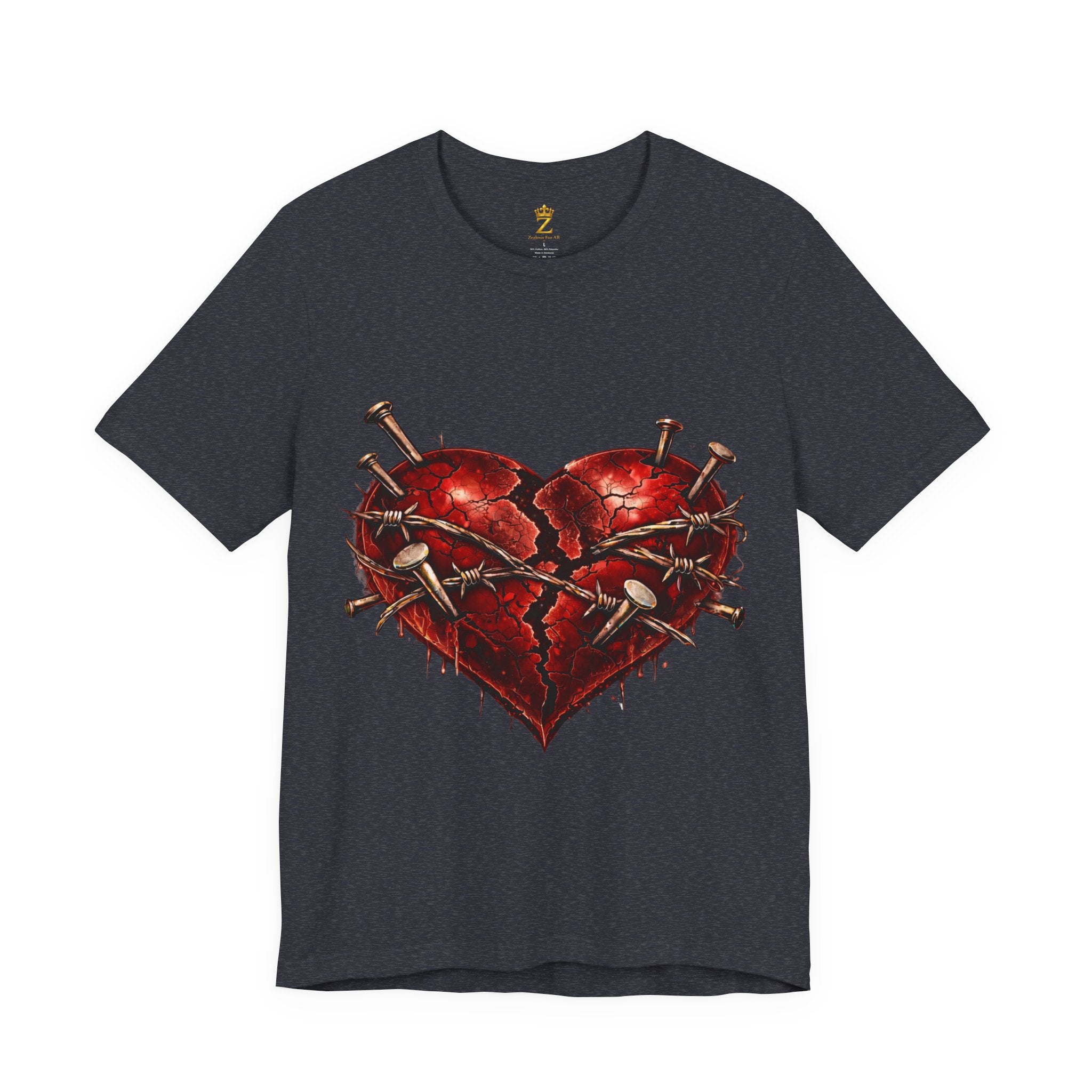 Red Heart T-Shirt (Discipline Over Emotions)
