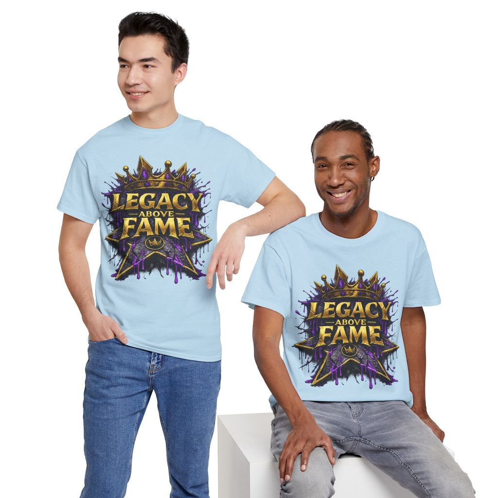 Adult Legacy Above Fame Graphic T-Shirt (Purple Drip) - Zealous For All