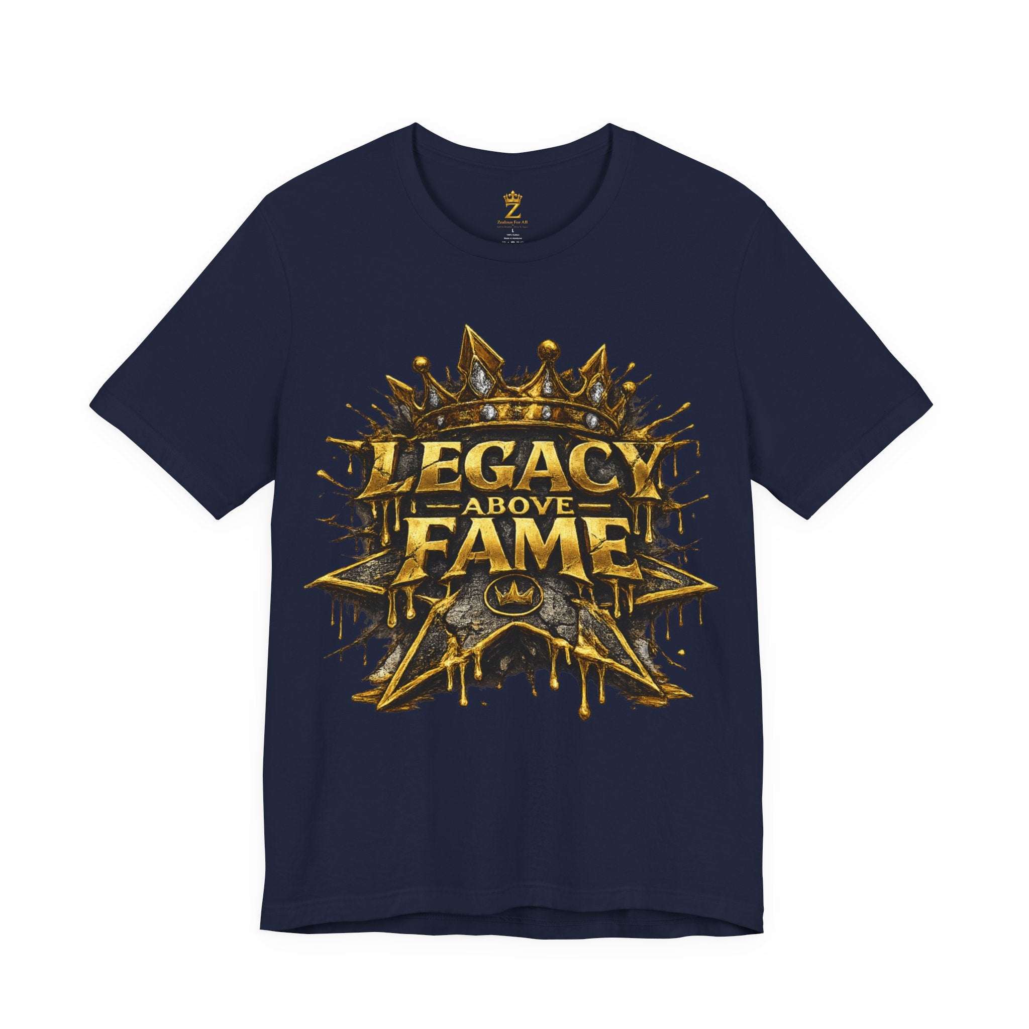COMING SOON... Legacy Above Fame Graphic Tee (Gold Crown) Printify