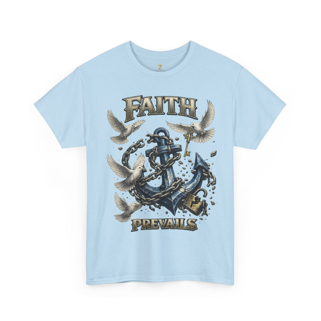 Adult Faith Prevails T‑Shirt (Blue Anchor) Printify