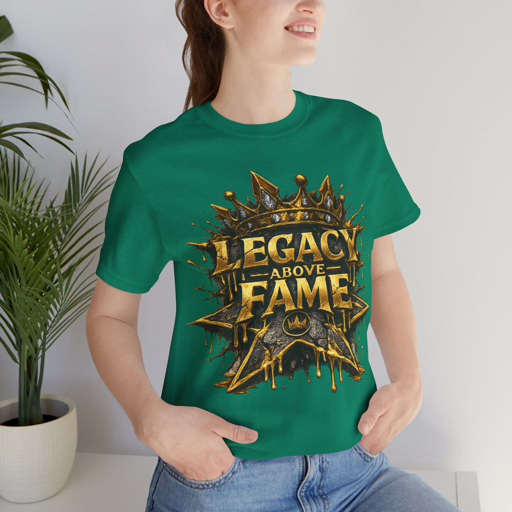 COMING SOON... Legacy Above Fame Graphic Tee (Gold Crown) Printify