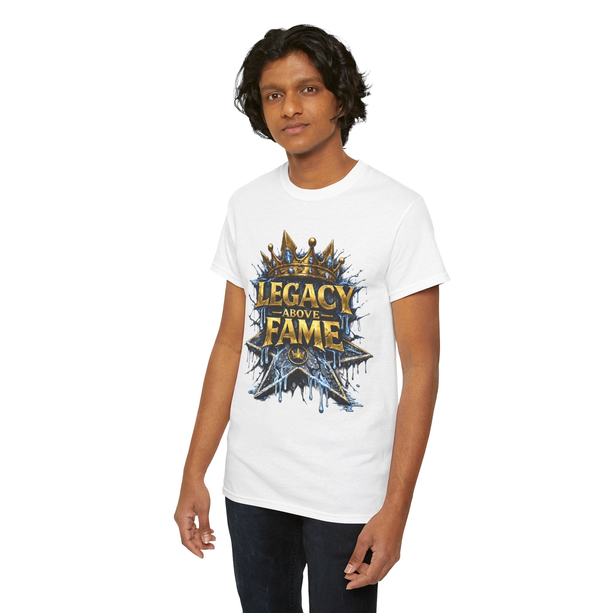 Adult Legacy Above Fame Graphic T-Shirt (Icy Blue Drip) - Zealous For All