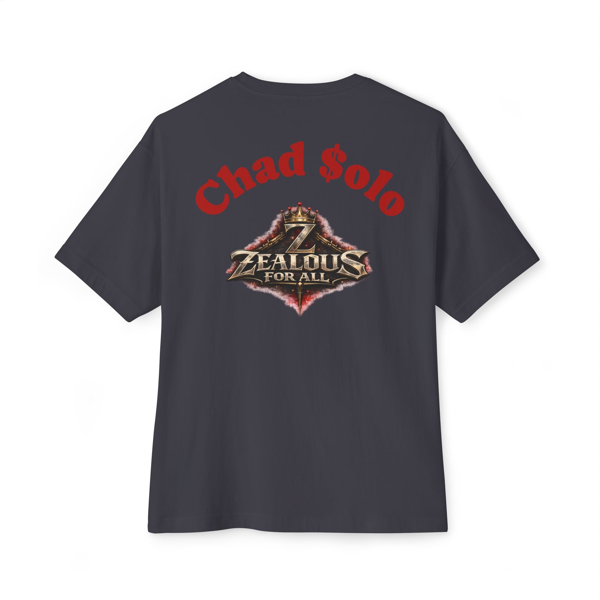 CEO CHAD EDITION *Oversized* Discipline Over Emotions Graphic Tee (Red Heart) Printify