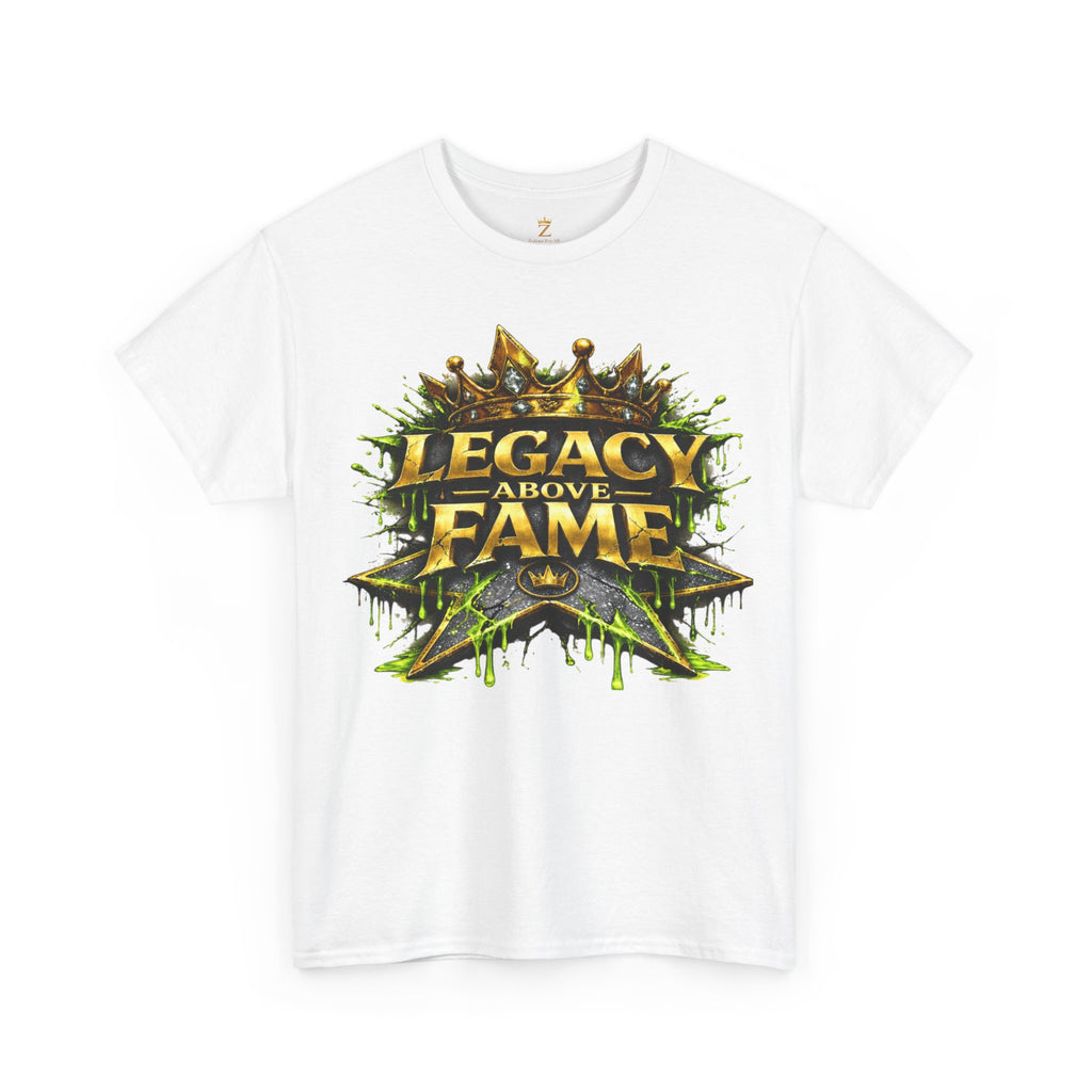 Adult Legacy Above Fame Graphic T-Shirt (Lime Green Drip) - Zealous For All