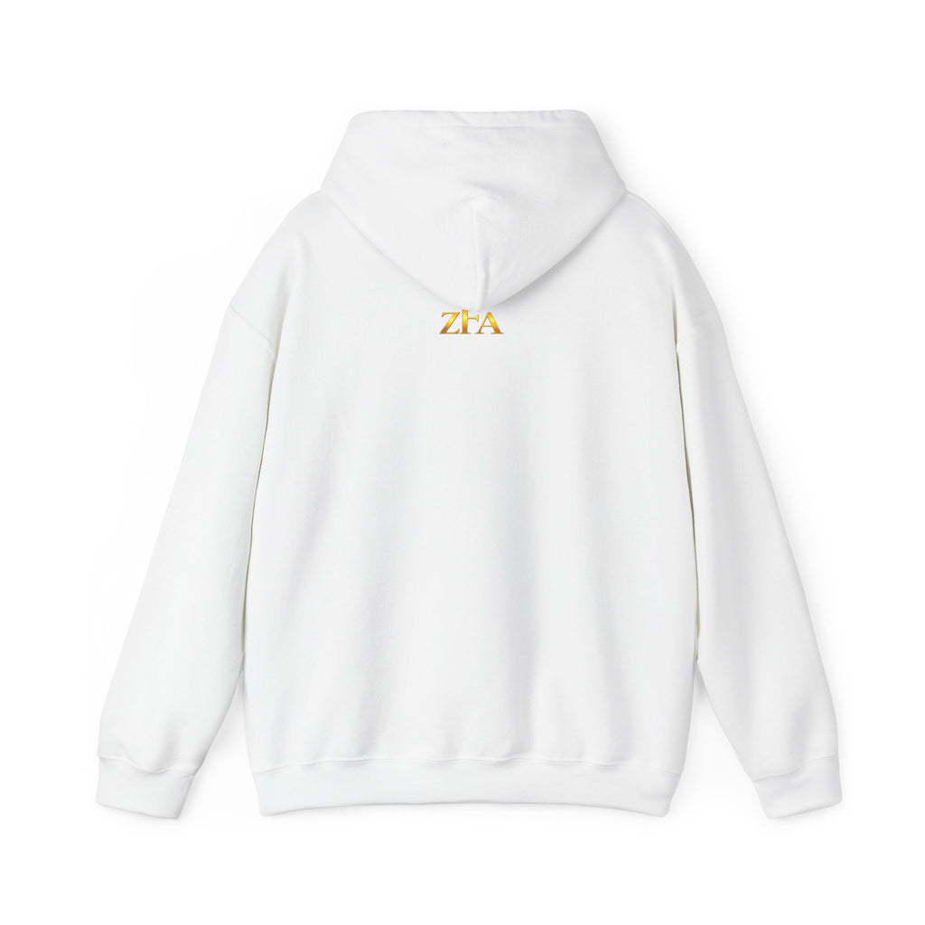 Zealous For All Hoodie — Gold Logo Printify