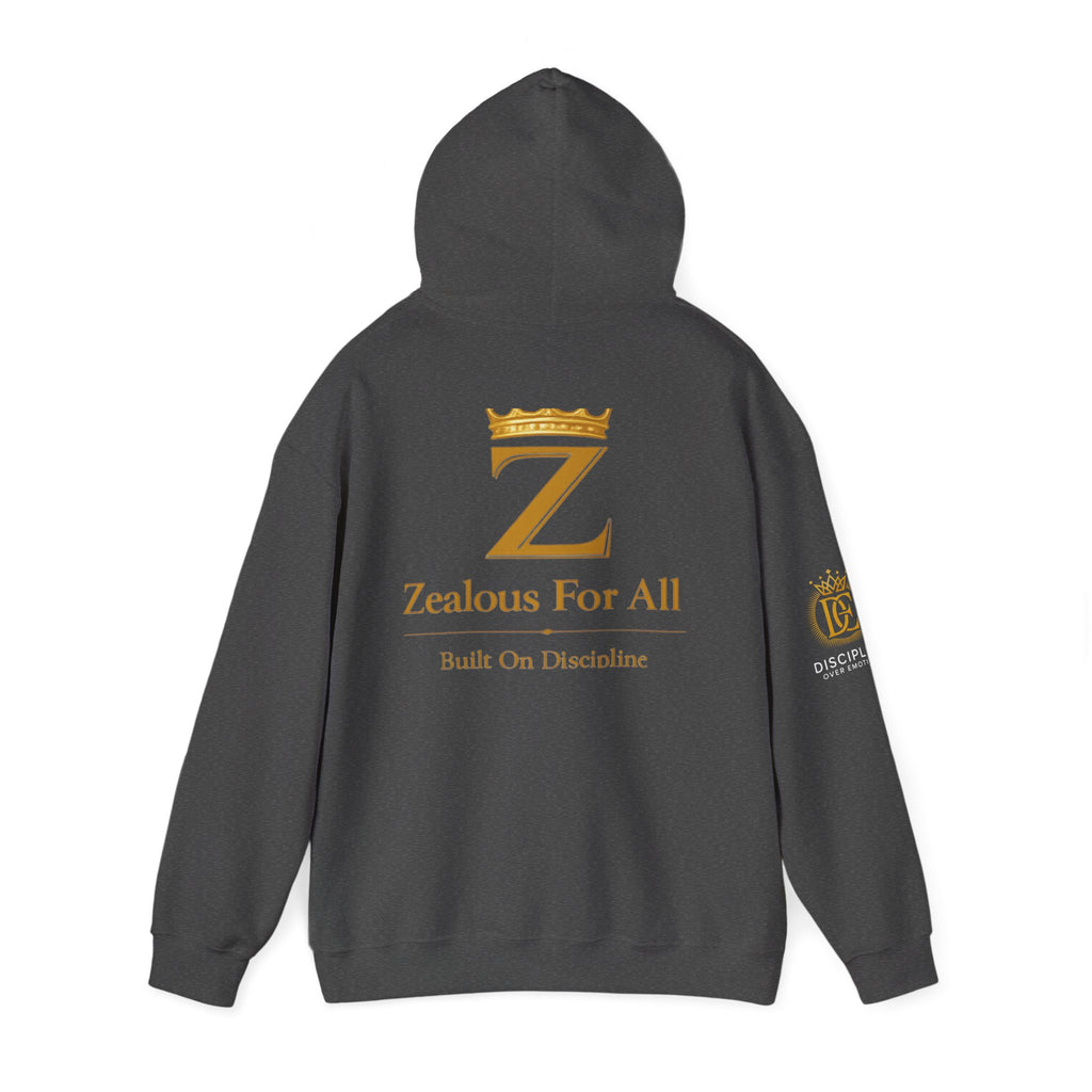 Zealous For All Crown Z Hoodie — Premium White Logo Sweatshirt - Zealous For All