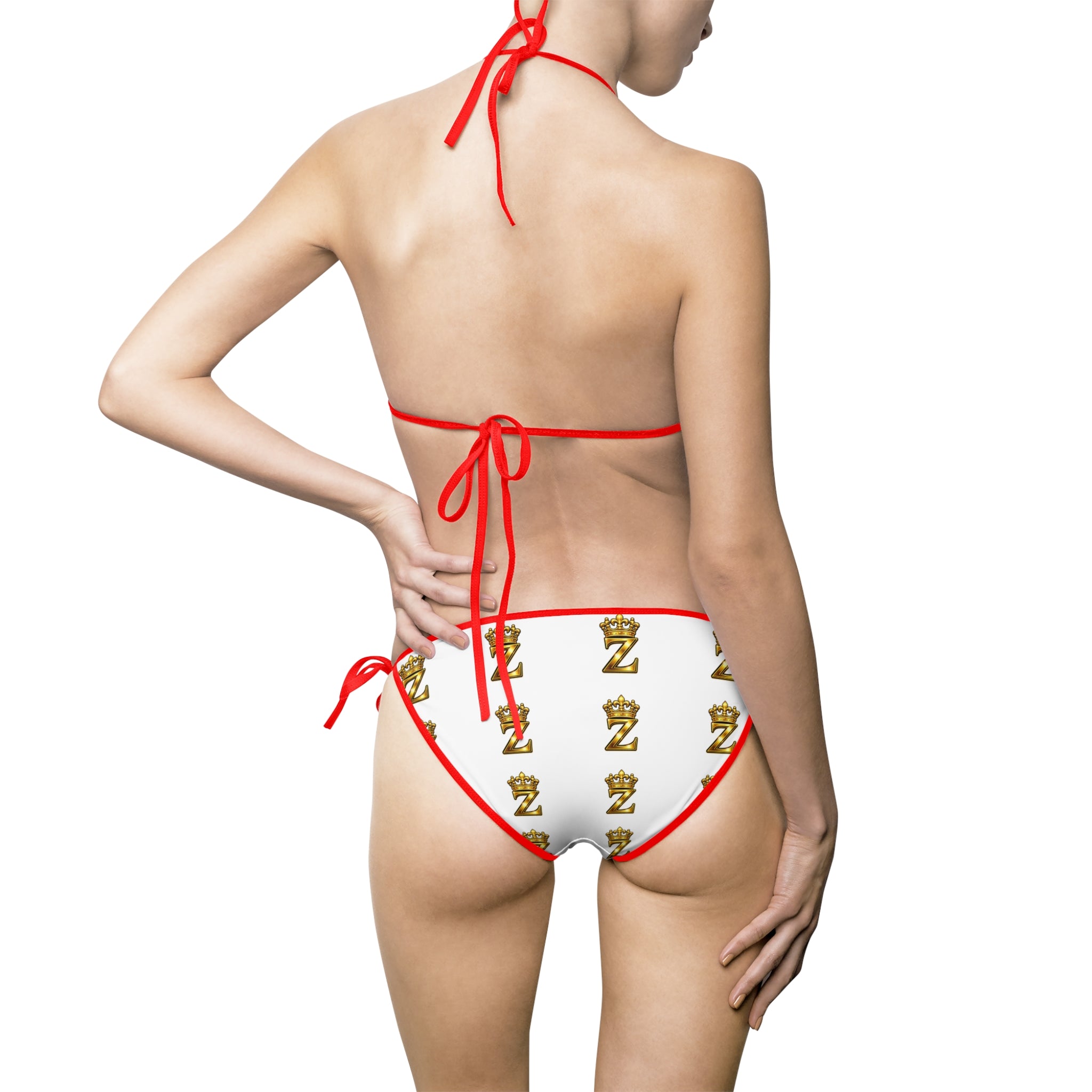 Z’s All Over Women's Bikini Swimsuit (White)