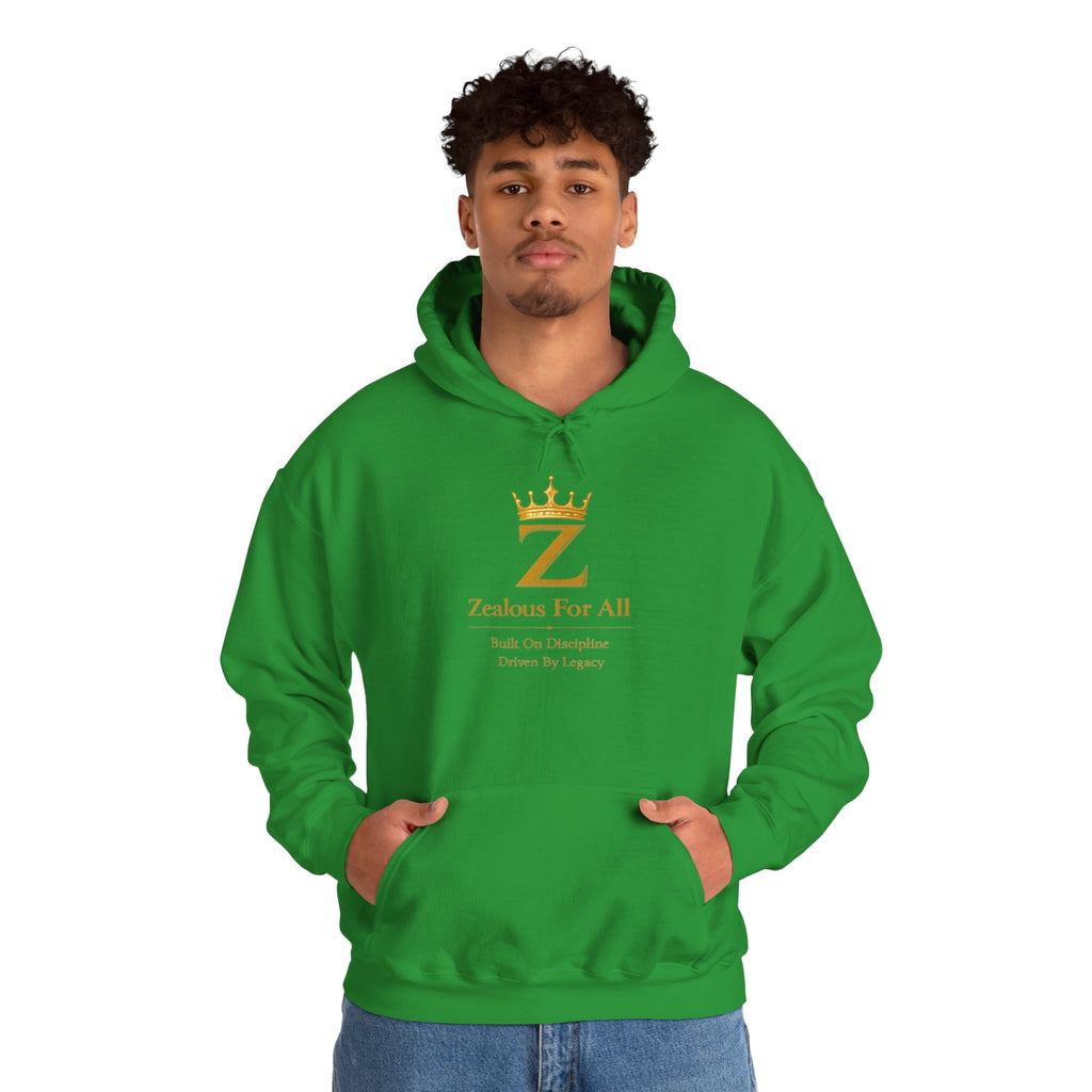 Zealous For All Hoodie — Gold Logo - Zealous For All