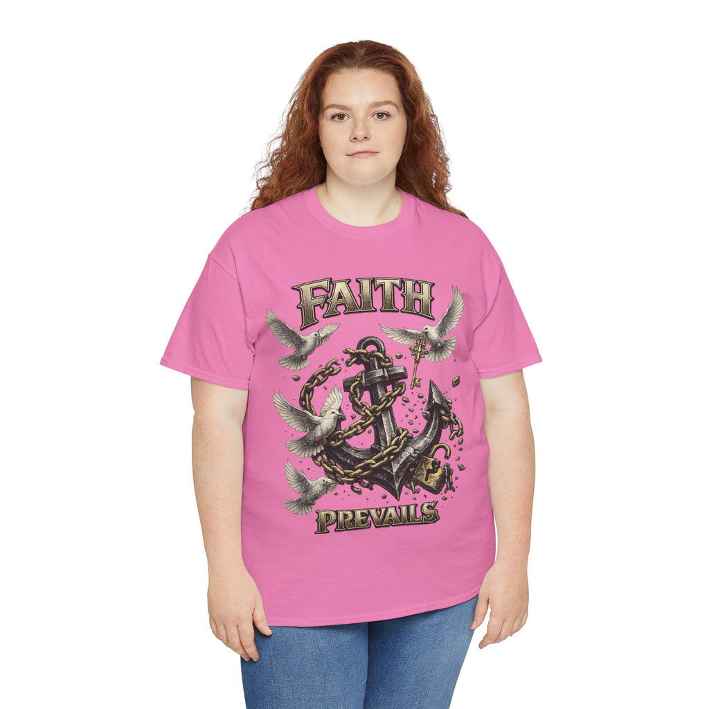 Adult Faith Prevails T‑Shirt (Black Anchor) Printify
