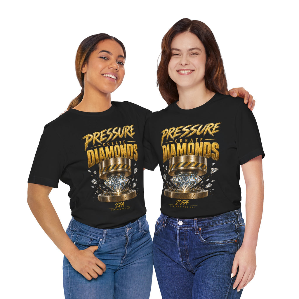 Pressure Create Diamonds T-Shirt — Motivational Graphic Tee