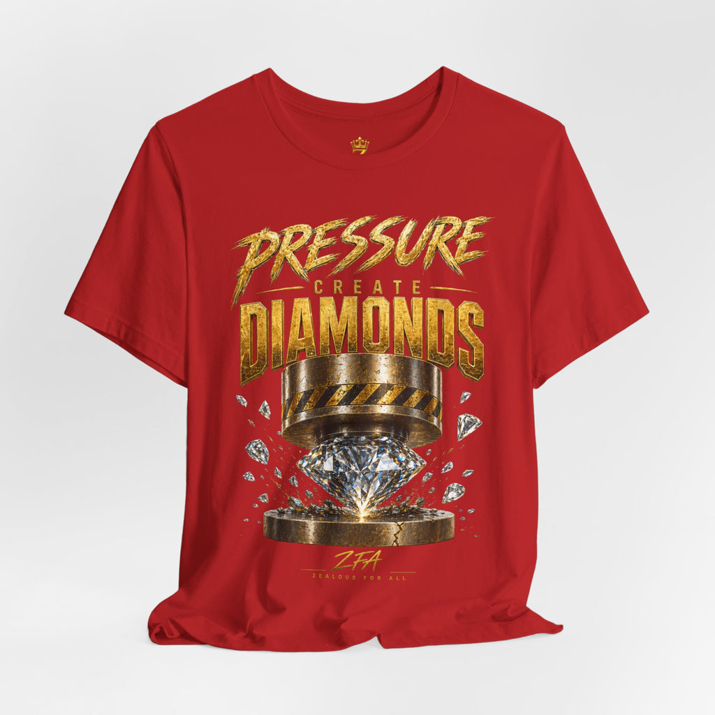 Pressure Create Diamonds T-Shirt — Motivational Graphic Tee