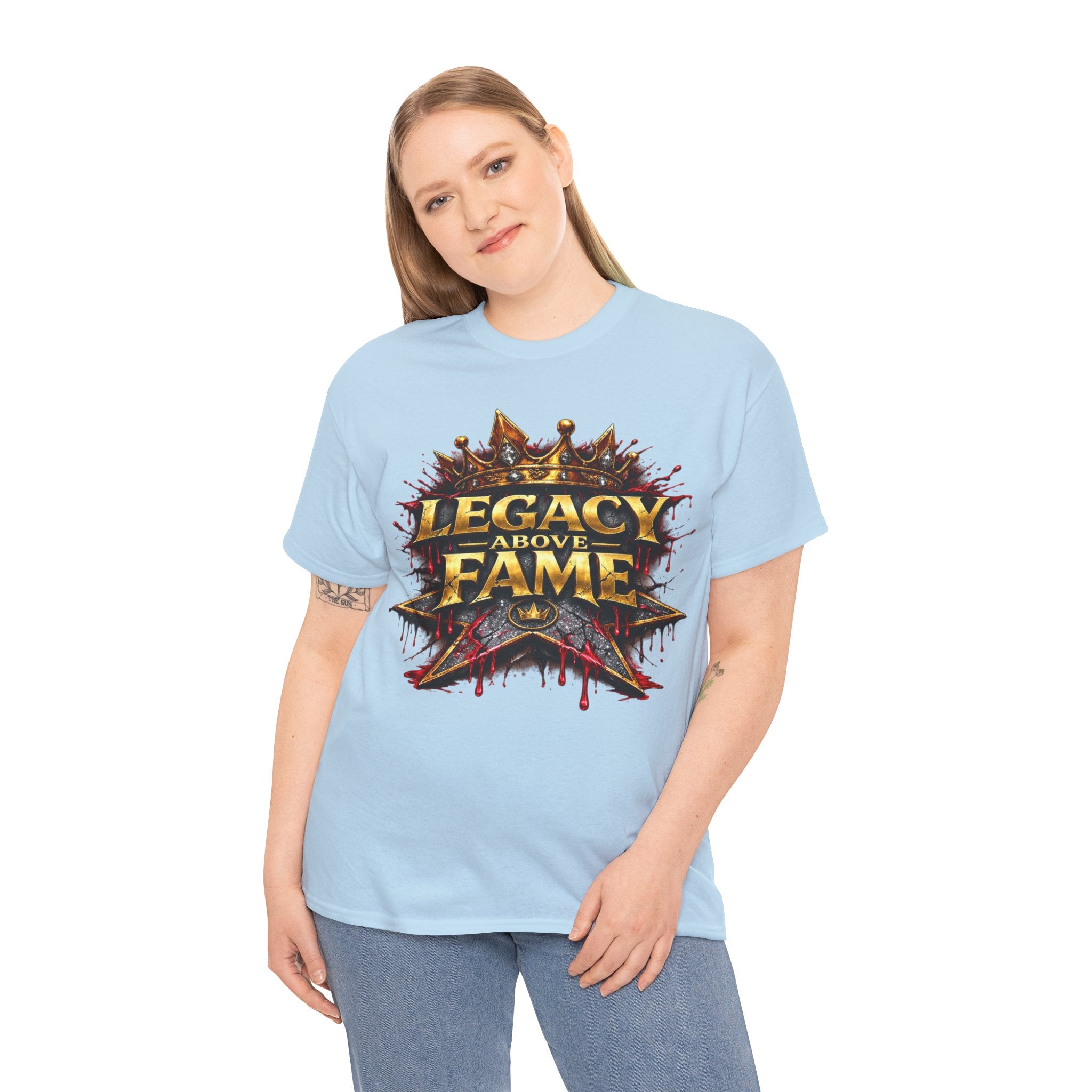 Adult Legacy Above Fame Graphic T-Shirt (Red Drip) - Zealous For All
