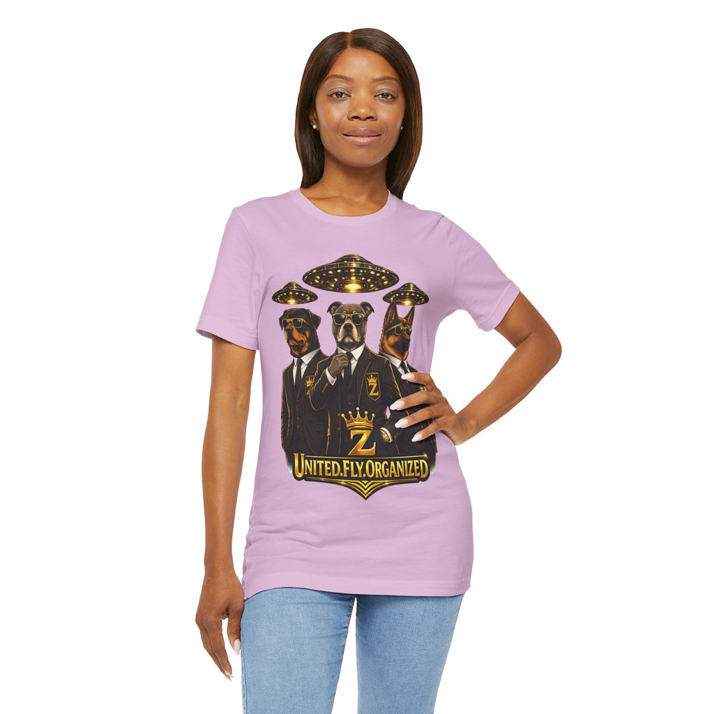 COMING SOON... United. Fly. Organized. Graphic Tee (Gold) Printify