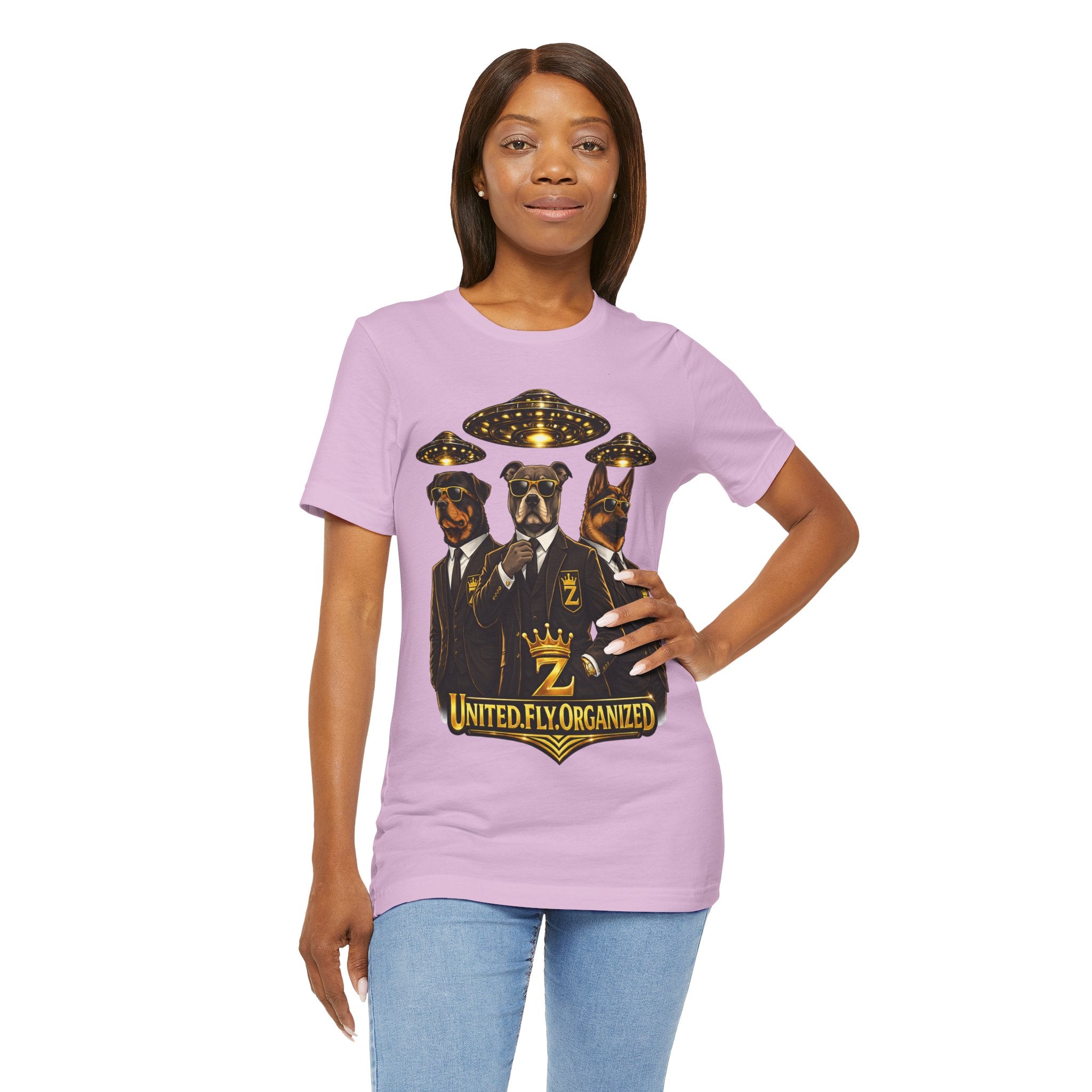 COMING SOON... United. Fly. Organized. Graphic Tee (Gold) Printify