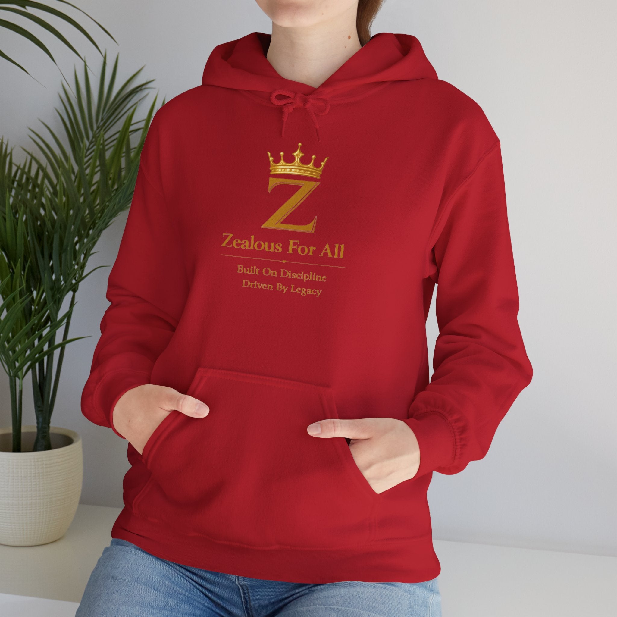 Zealous For All Hoodie — Gold Logo - Zealous For All