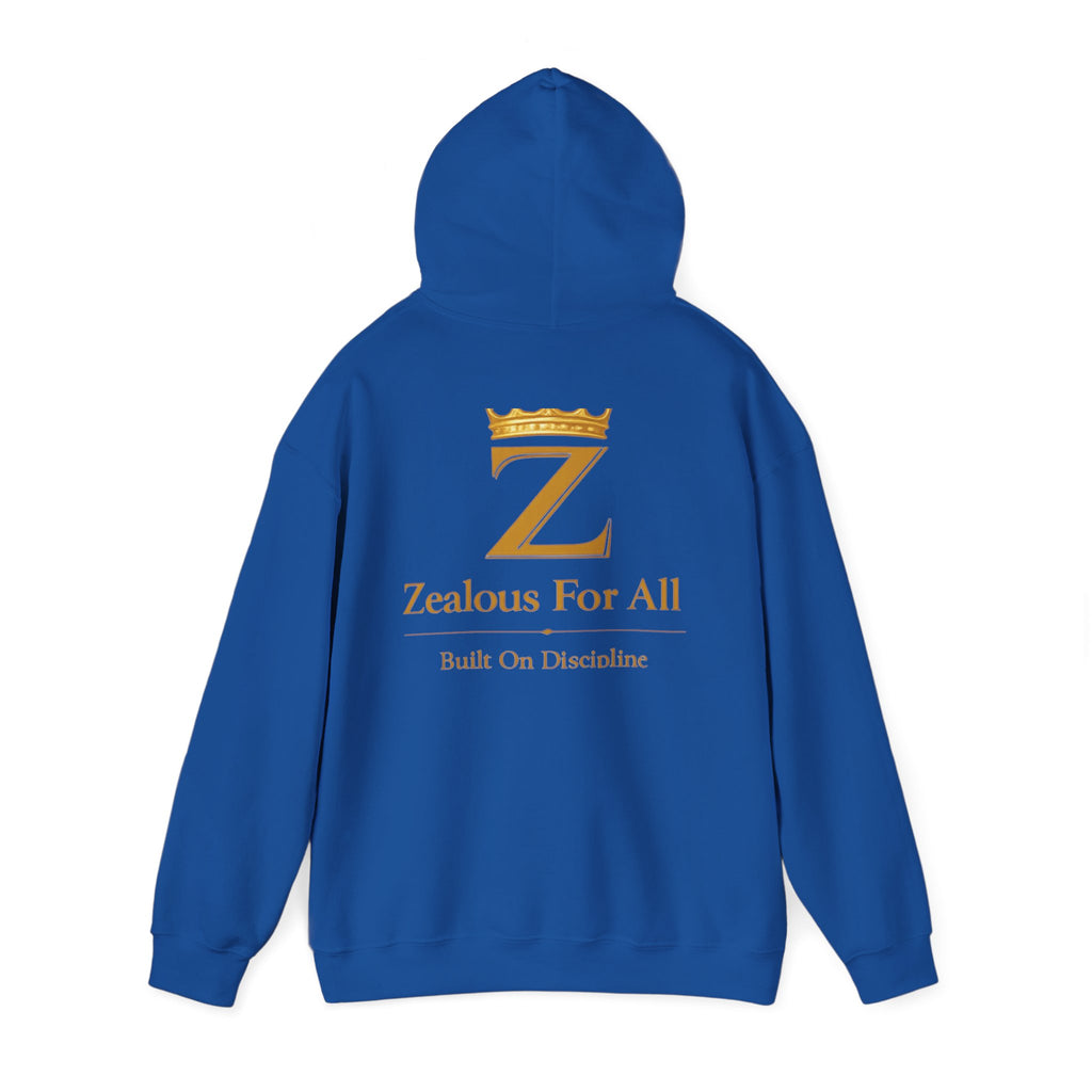 Zealous For All Hoodie — Gold Front Logo Sweatshirt - Zealous For All