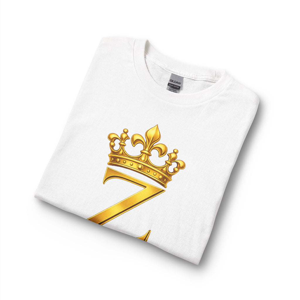 Long Sleeve Shirt — "Zealous For All" Gold Crown Logo, Printify