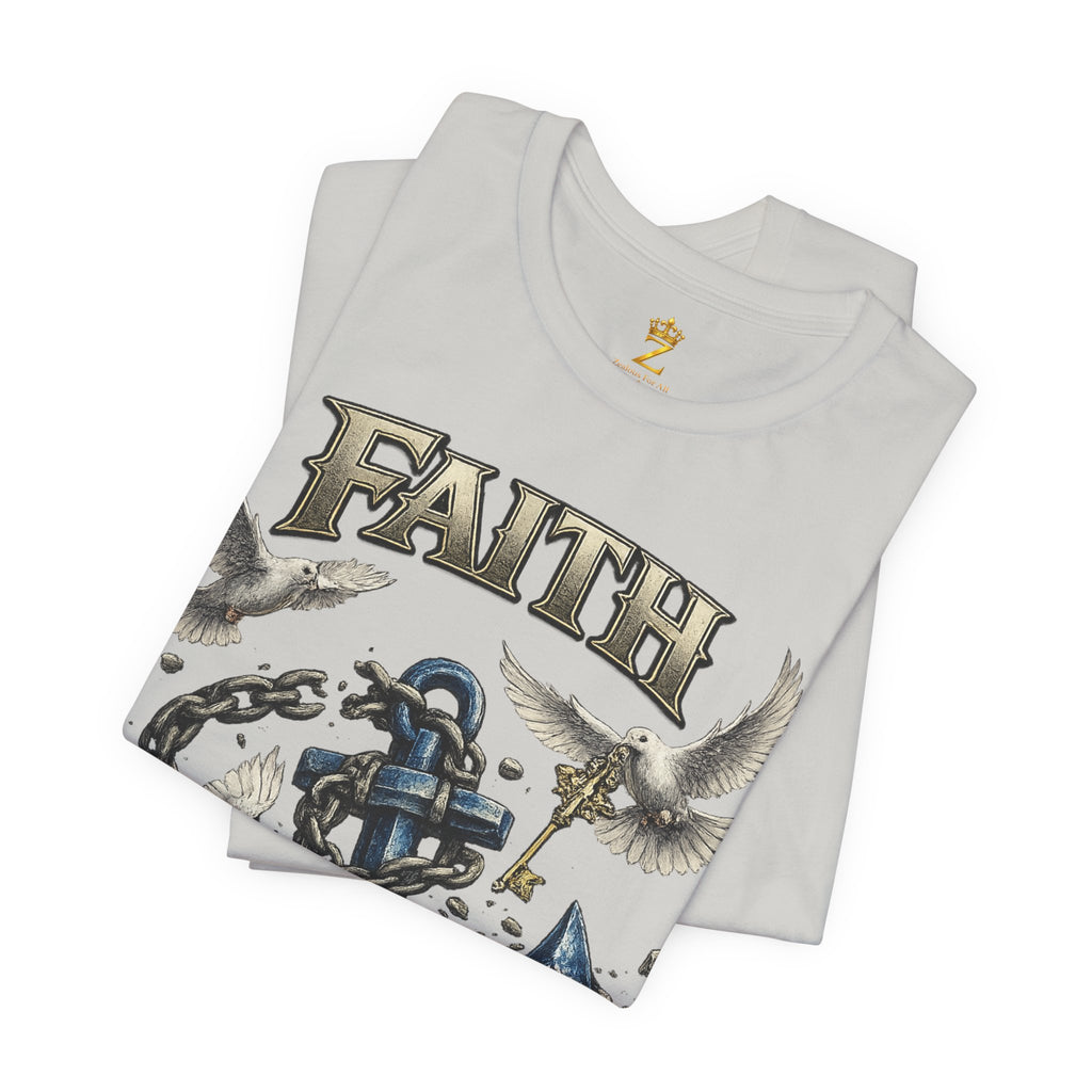 Faith Prevails T‑Shirt (Blue Anchor) Printify