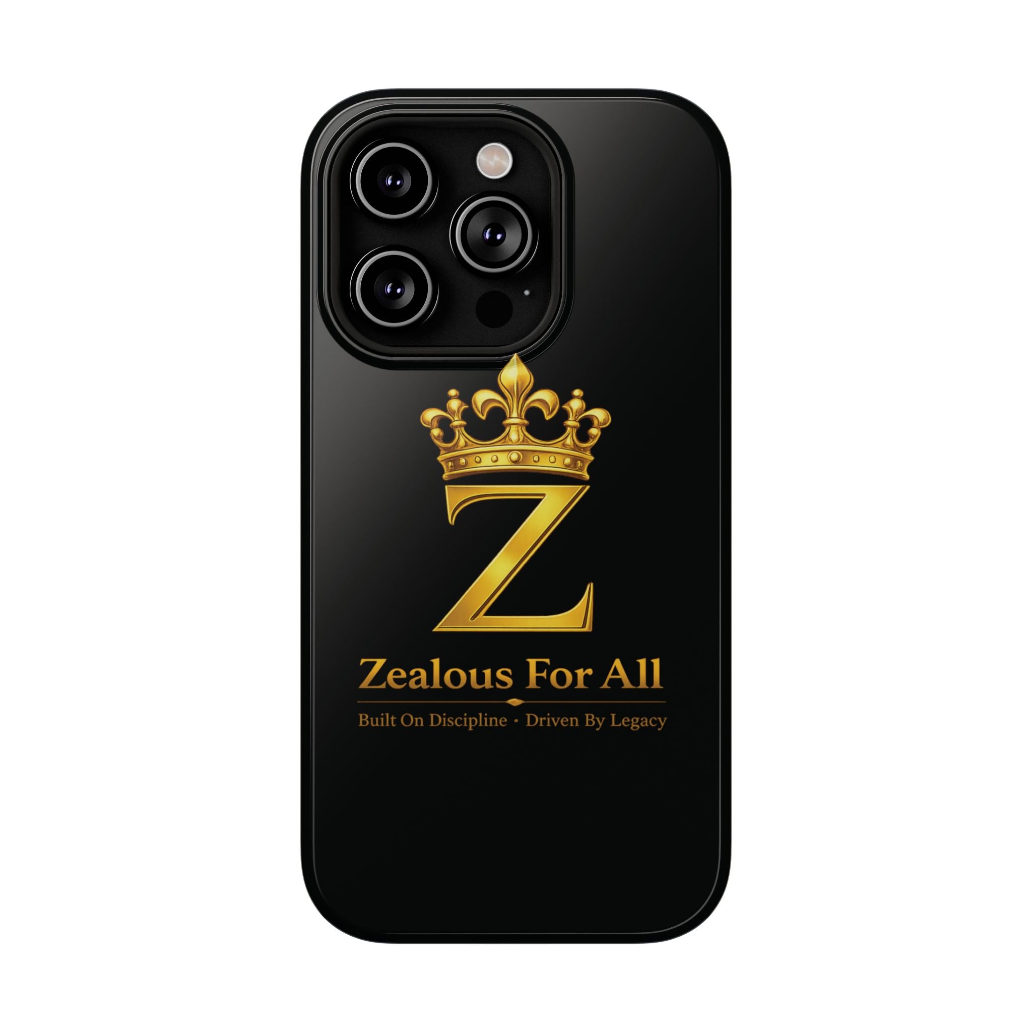 ZFA Phone Case  — "Zealous For All" Gold Crown Impact-Resistant Case Printify