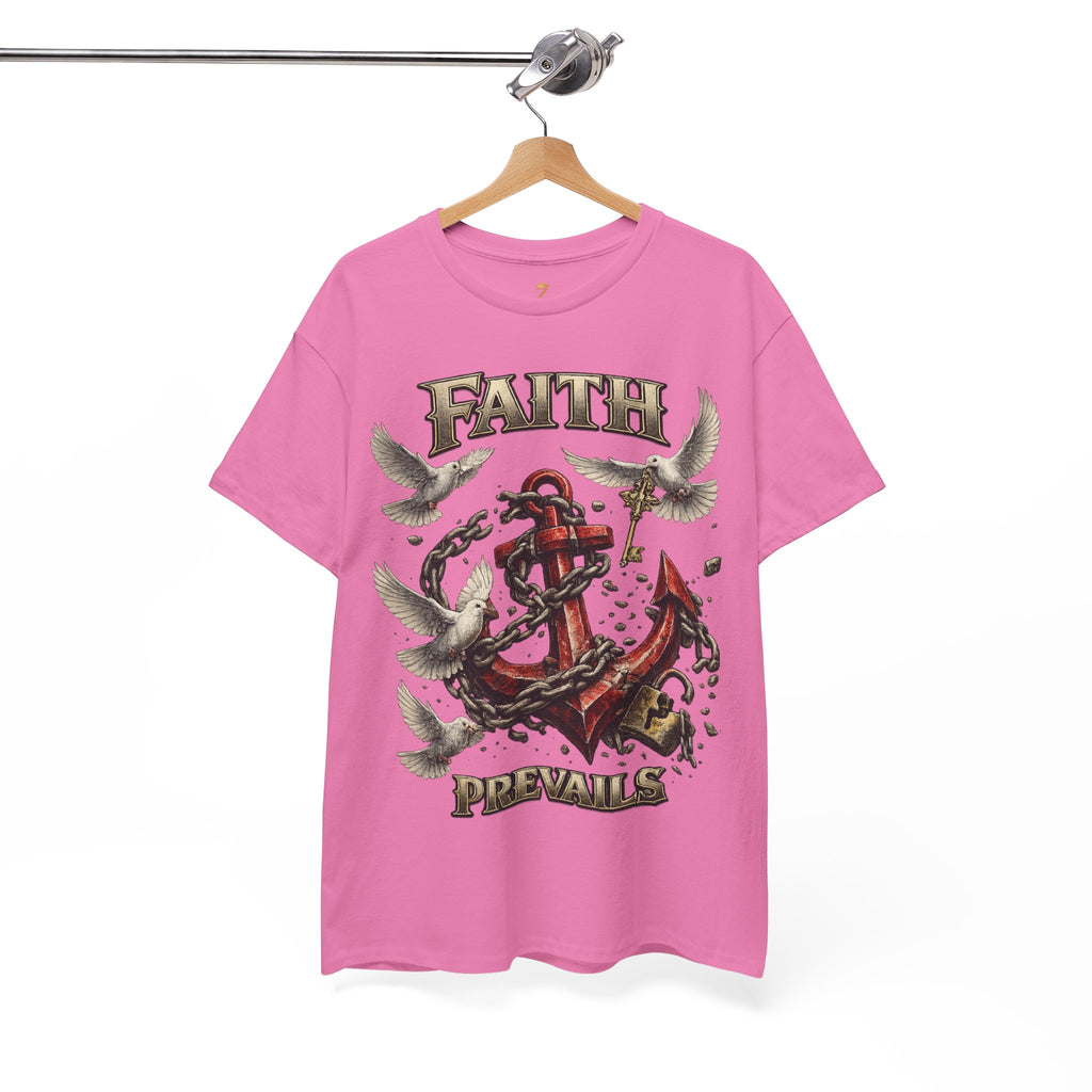 Adult Faith Prevails T‑Shirt (Red Anchor) Printify