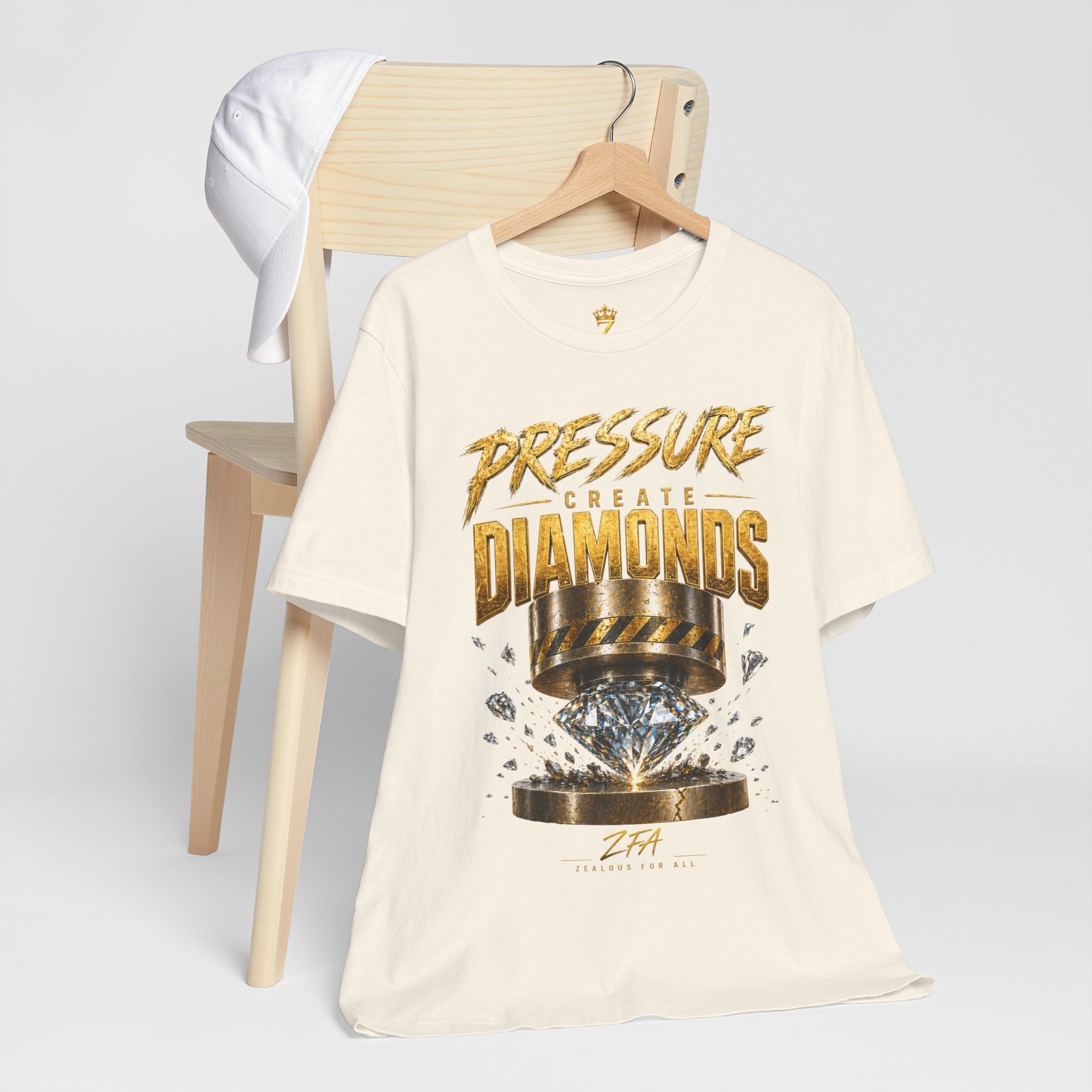 Pressure Create Diamonds T-Shirt — Motivational Graphic Tee