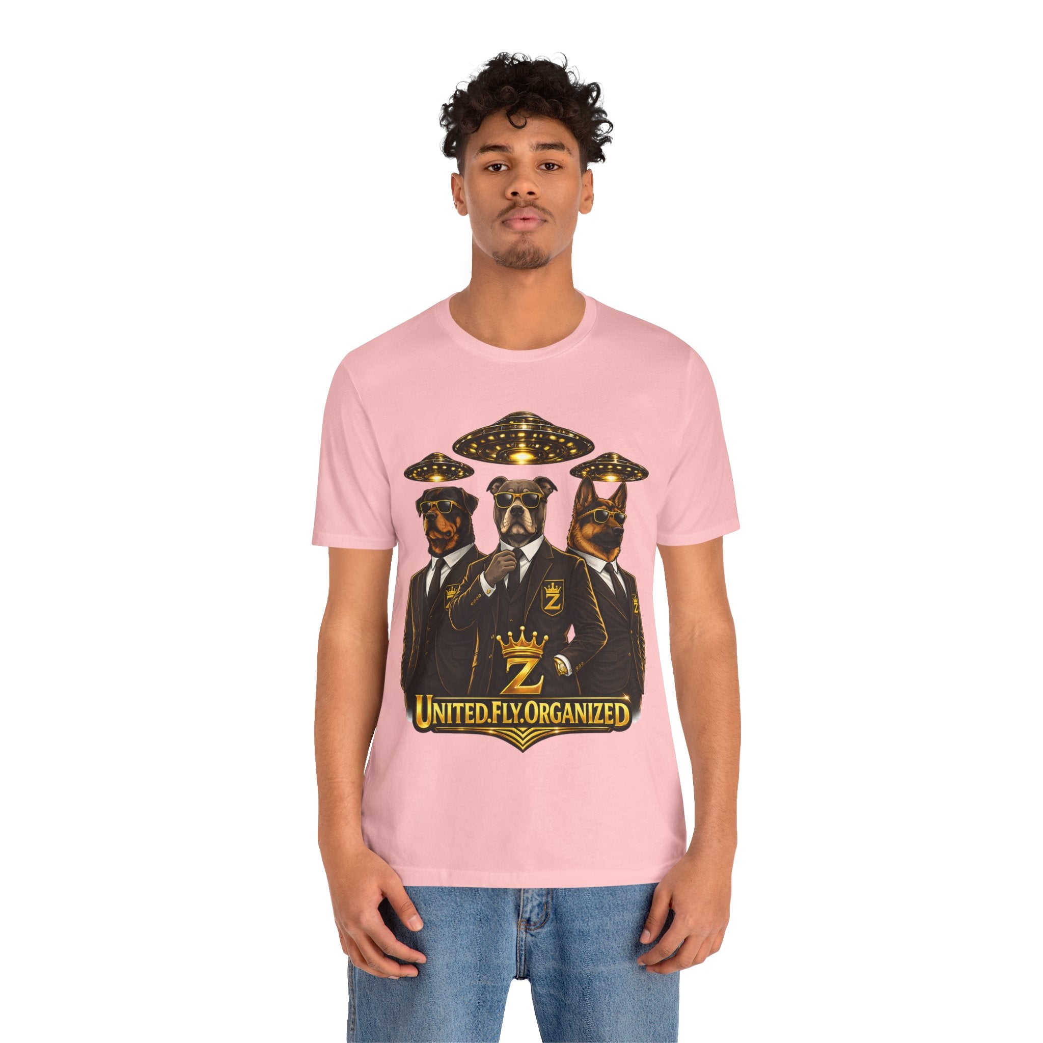 COMING SOON... United. Fly. Organized. Graphic Tee (Gold) Printify
