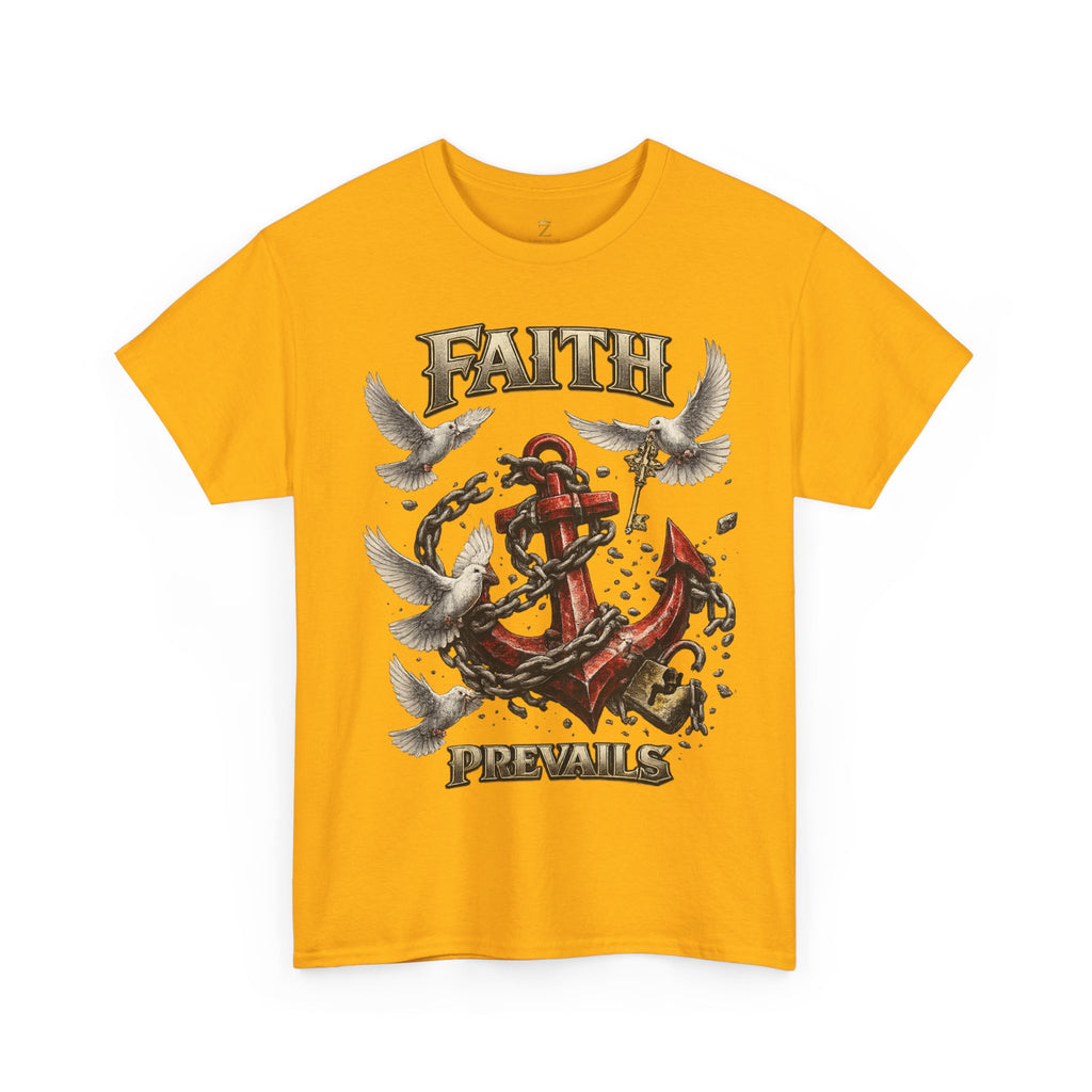 Adult Faith Prevails T‑Shirt (Red Anchor) Printify