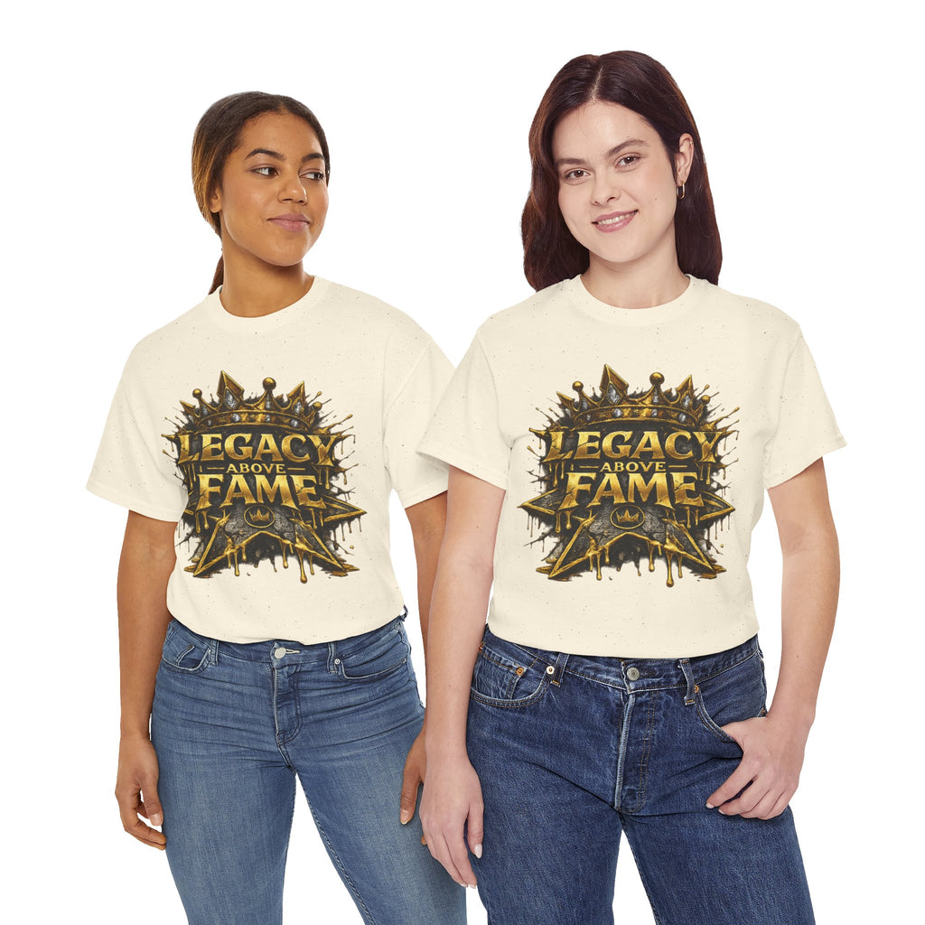 Adult Legacy Above Fame Graphic T-Shirt (Gold Drip) - Zealous For All