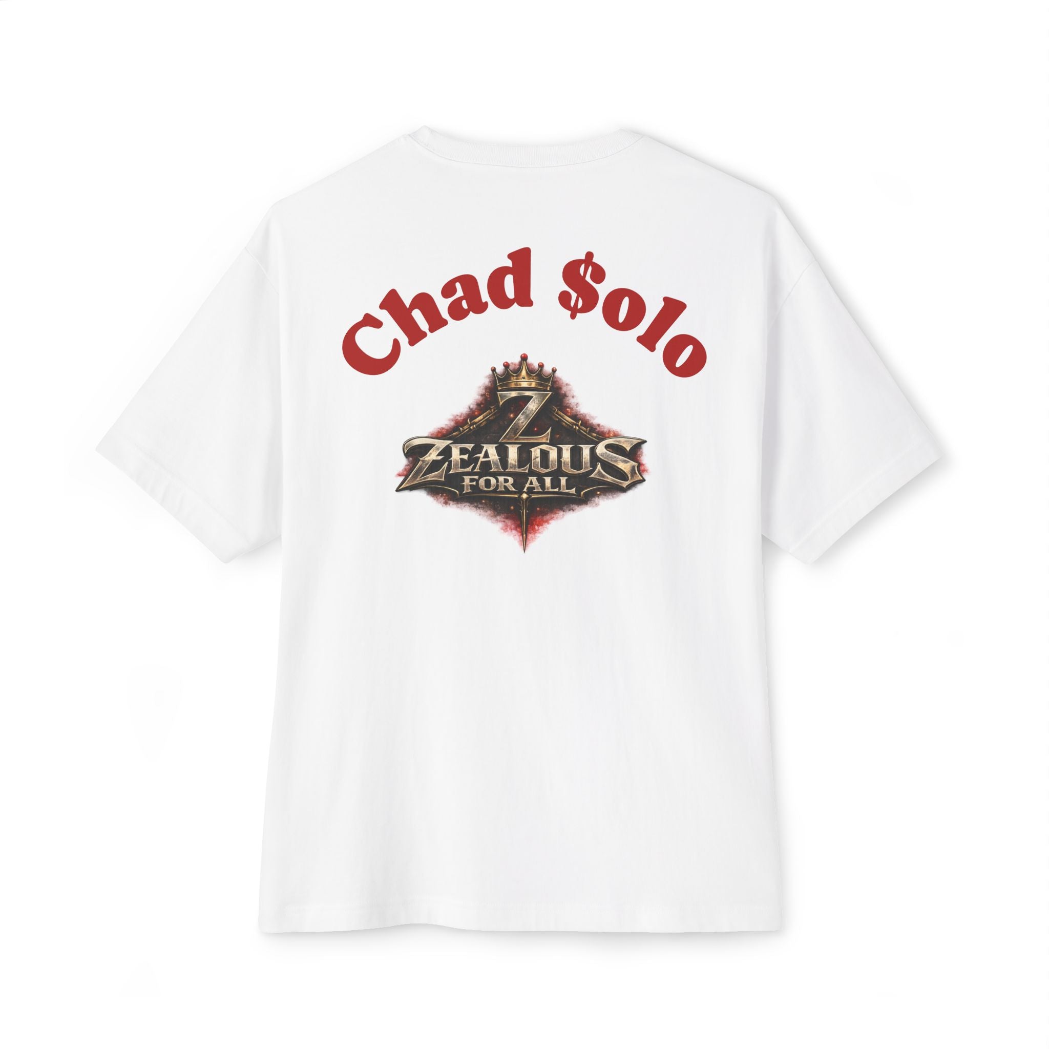 CEO CHAD EDITION *Oversized* Discipline Over Emotions Graphic Tee (Red Heart) Printify