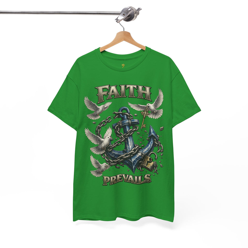 Adult Faith Prevails T‑Shirt (Blue Anchor) Printify