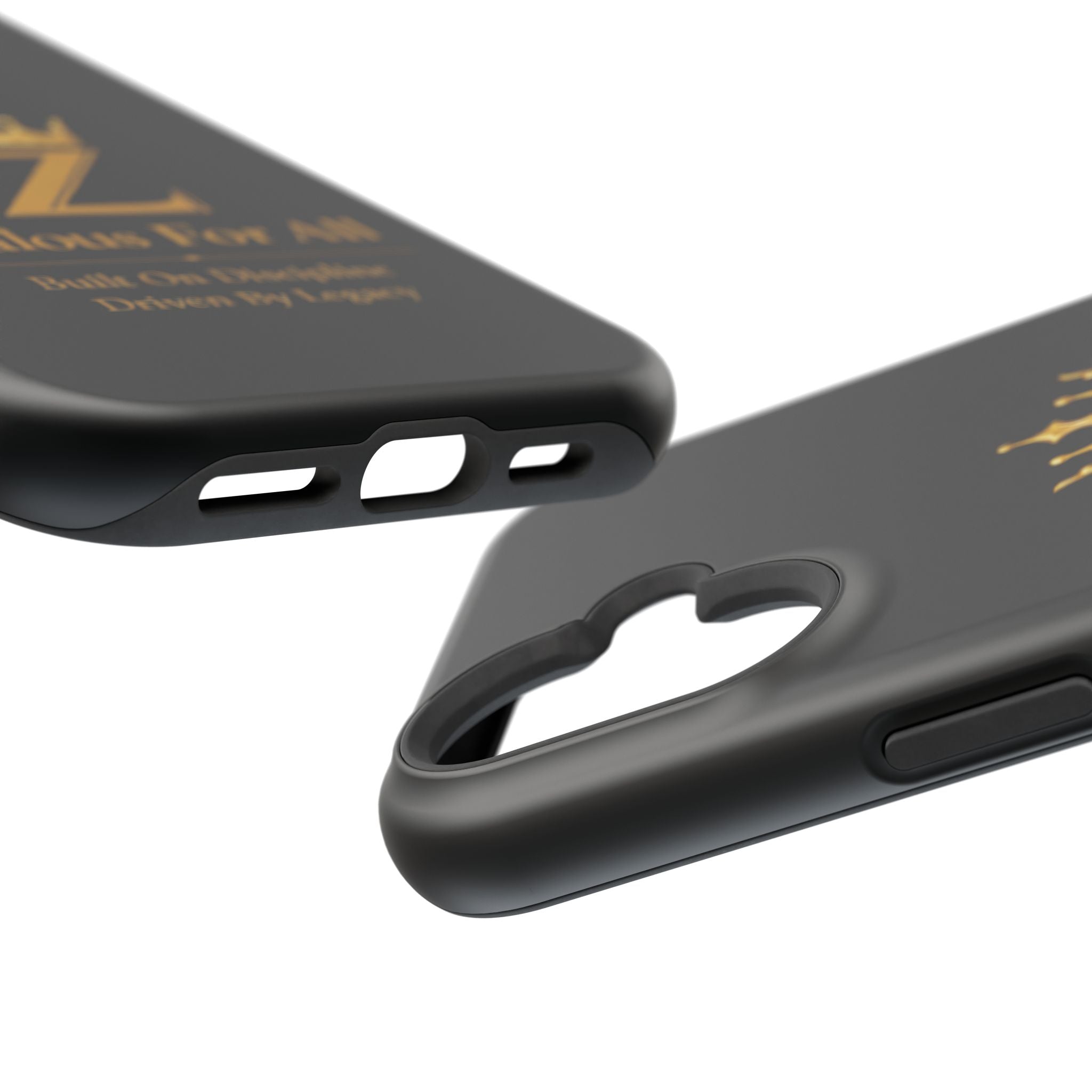 Phone Case — "Zealous For All" Gold Crown Impact-Resistant Case Printify