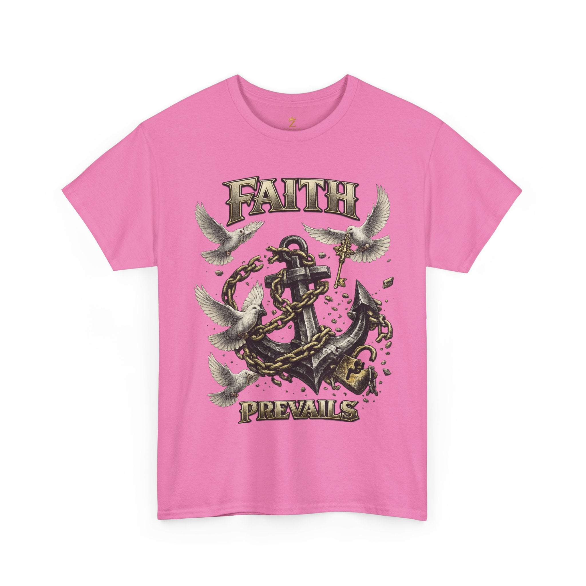 Adult Faith Prevails T‑Shirt (Black Anchor) Printify