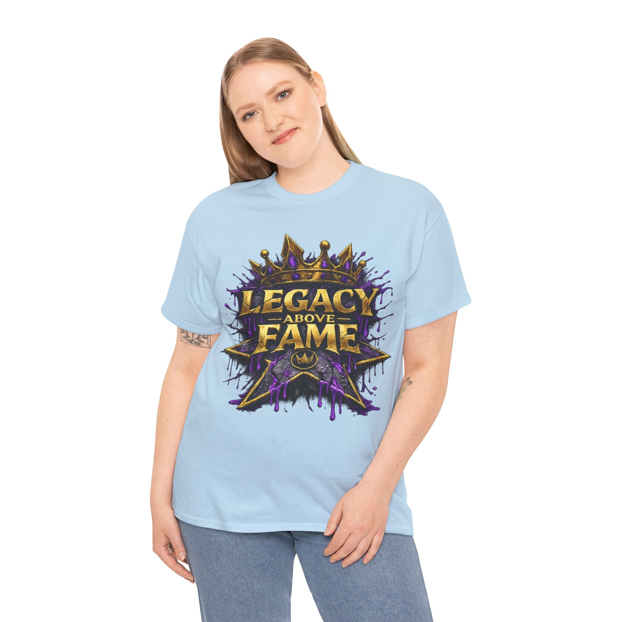 Adult Legacy Above Fame Graphic T-Shirt (Purple Drip) - Zealous For All